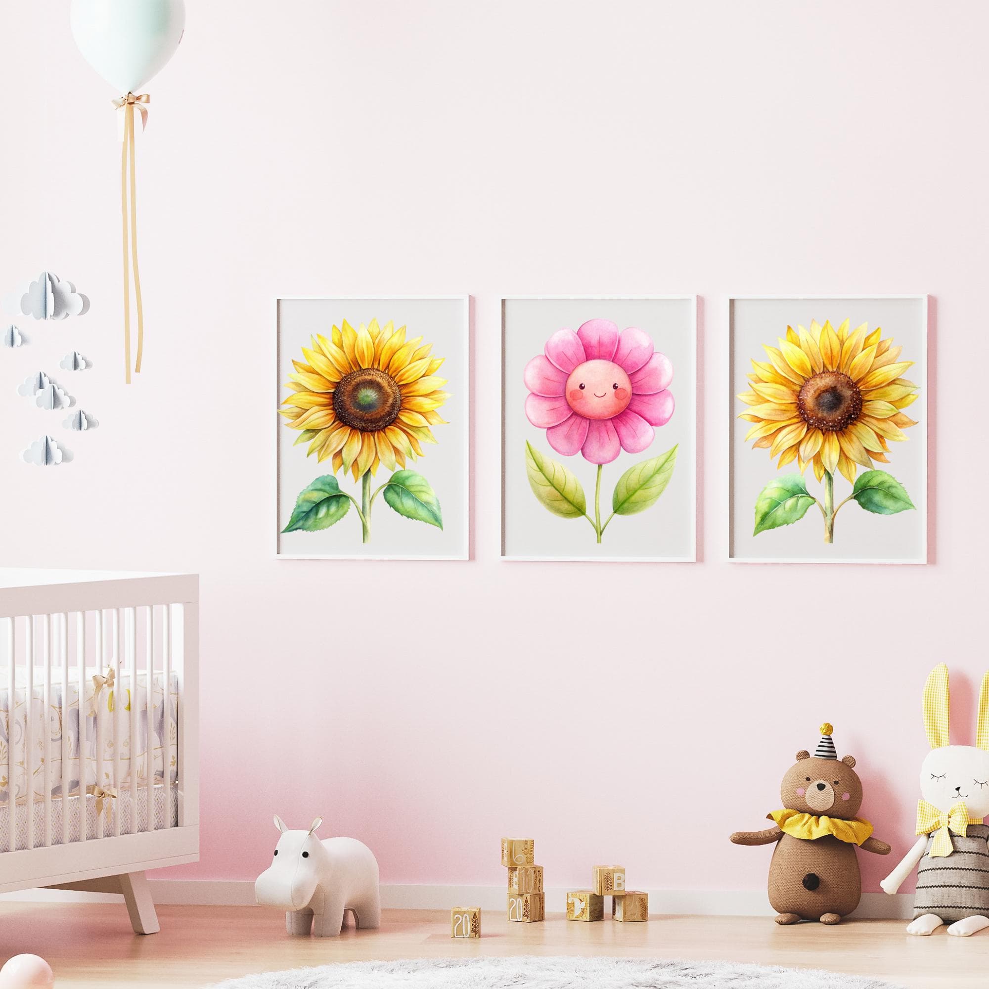 Watercolor Honey Bee Clipart Bundle, Bumblebee Nursery Art (PNG) - image 2