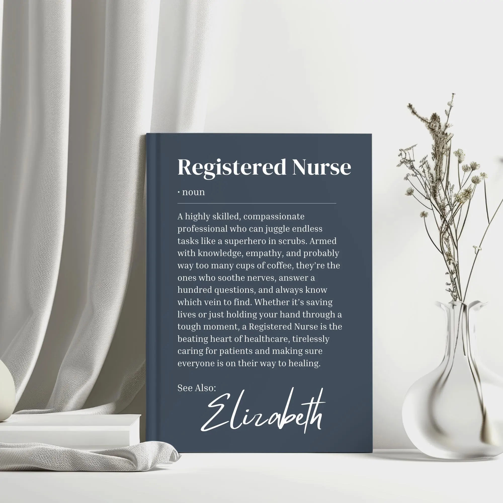 Funny Personalised Registered Nurse Gift Notebook, Nursing school graduation, Future Nurse present , Newly qualified, keepsake, RN Journal - image 5