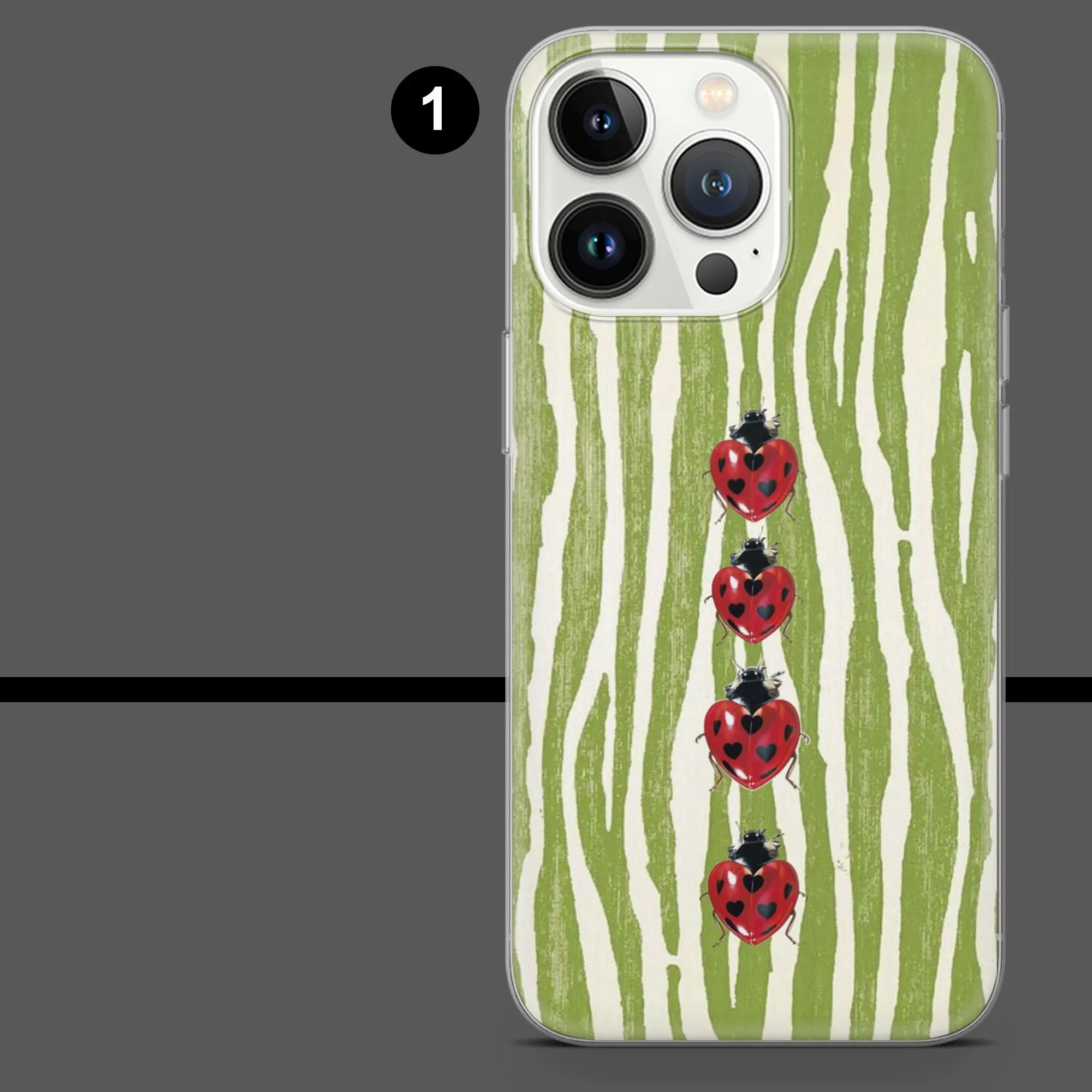 Ladybug Phone Case Cute Spring Polka Dot Cover for iPhone 18Pro, 17, 16, 15, 14, 13, Samsung S26, S25, S24, S23, A17, A57, A37 Pixel 11, 10 - image 3