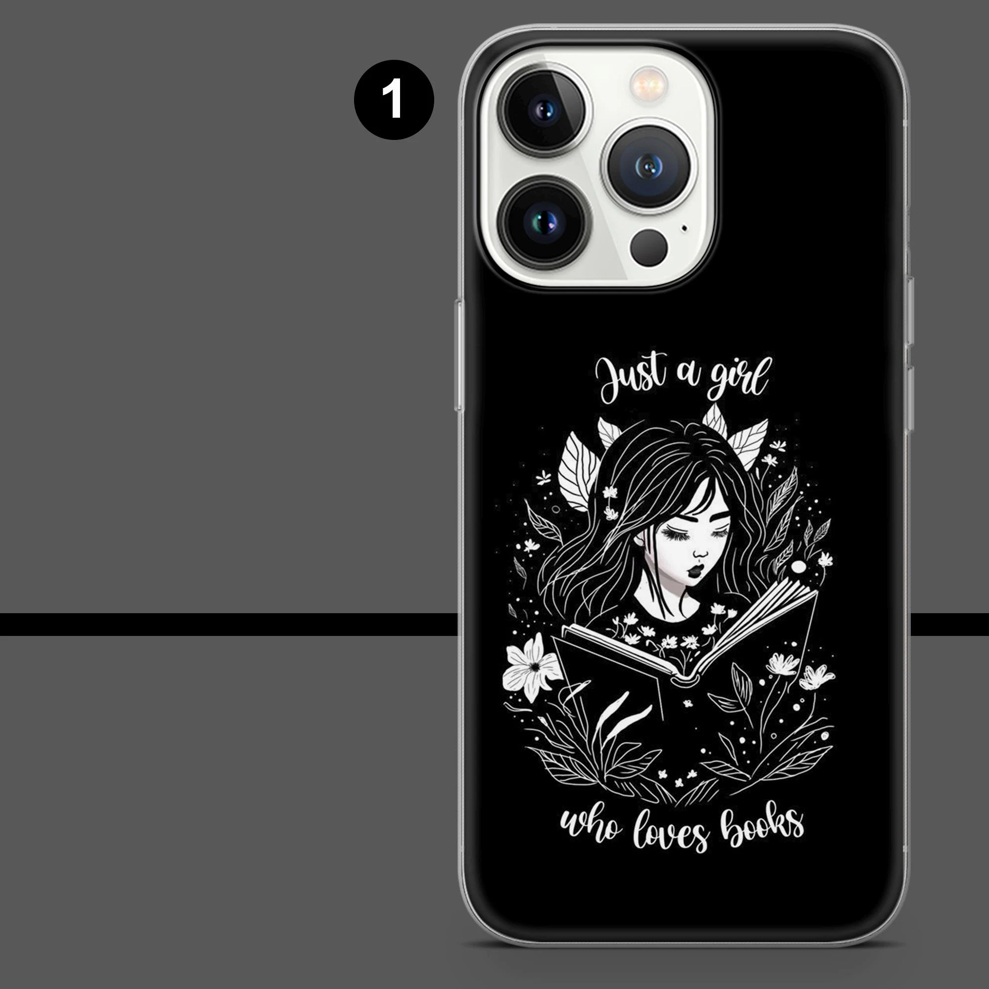 Bookish Flower Phone Case Book Lover Reader Cover for iPhone 18Pro, 17, 16, 15, 14, 13, Samsung S26, S25, S24, S23, A17, A57,A37 Pixel 11,10 - image 3