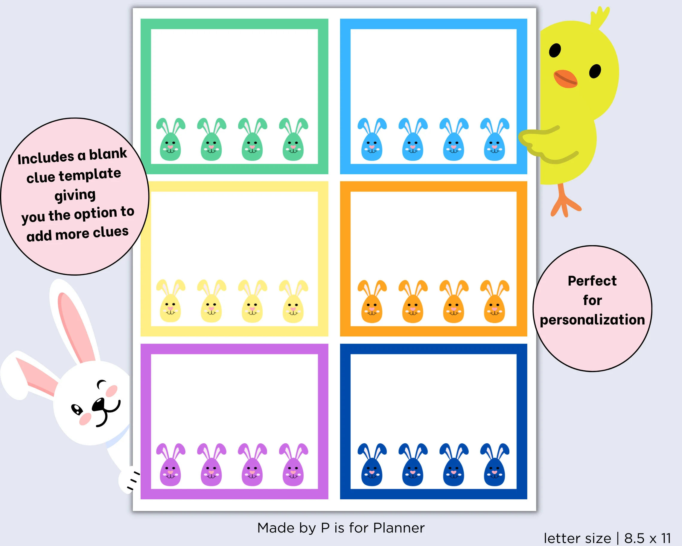 Easter Scavenger Hunt for Kids, Indoor Easter Treasure Hunt Clues, Fun Easter Game, Printable Kids Activity, Easter Egg Hunt for Kids - image 3