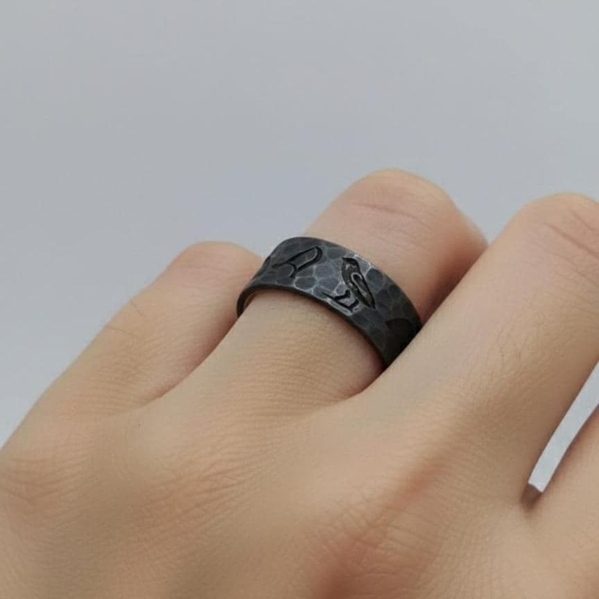 Sterling Silver Egypt Hieroglyph Cartouche Ring, Custom Name - image 3