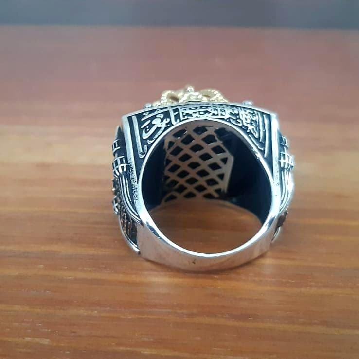 Hagia Sophia Mosque Ring, Islamic 925 Sterling Silver Men's Ring - image 5