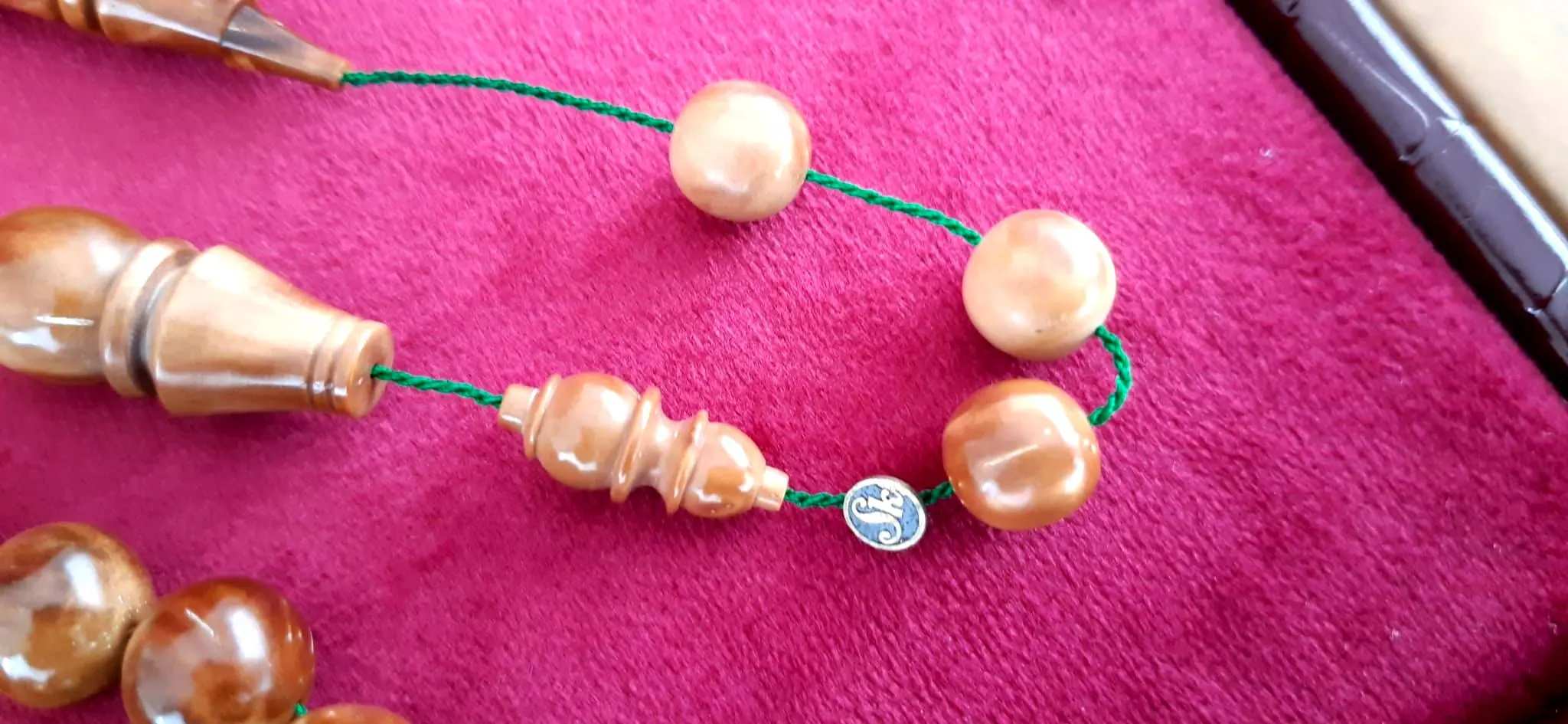 Genuine Kuka Fruit Seed Tasbih, 33 Prayer Beads, Rosary, 10mm Large Beads, Islamic Misbaha - image 2