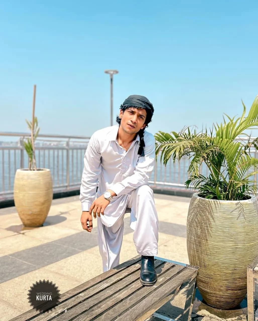 Light Gray Salwar Kameez for Men: Handmade Pakistani Kurta Shalwar - image 3
