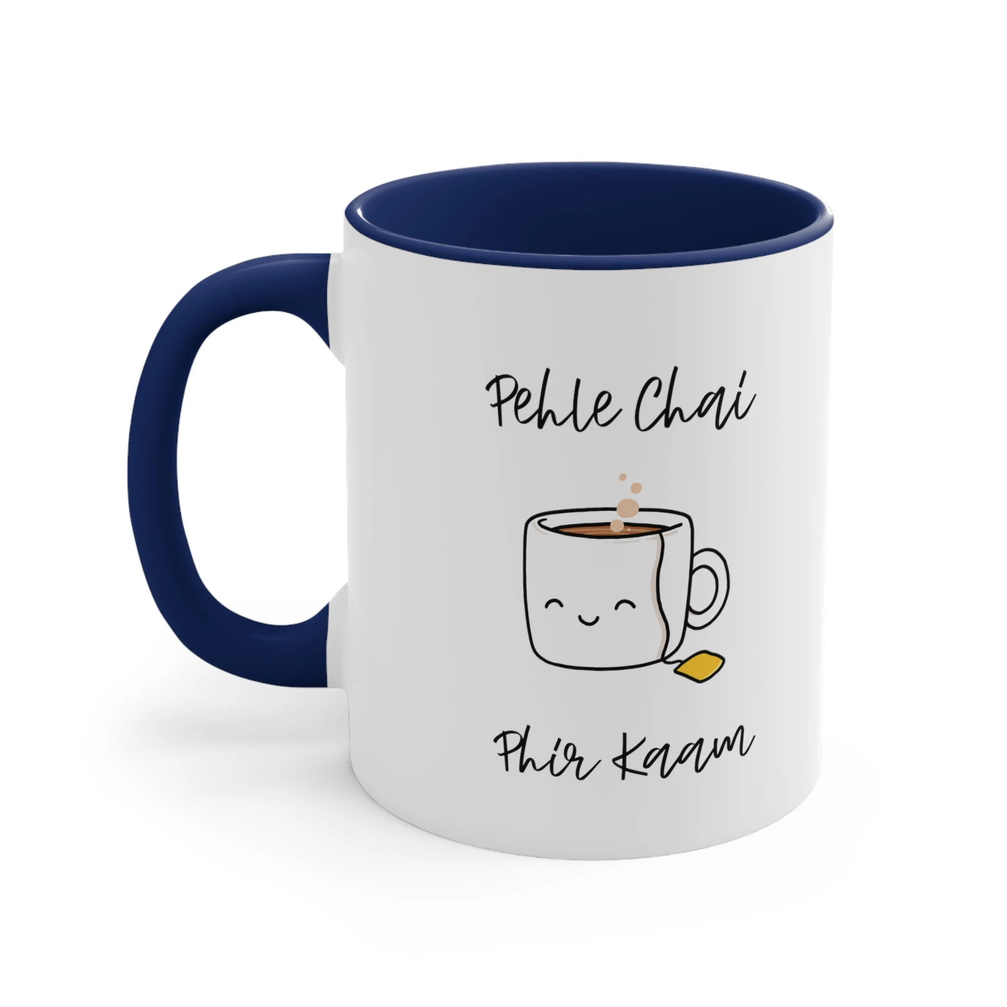 Chai Mug and Tumbler Cup "Pehle Chai, Phir Kaam" Urdu Gift for Indian Pakistani Mom Gift for Coffee Addict Chai Lover Morning Cup Desi mug - image 4