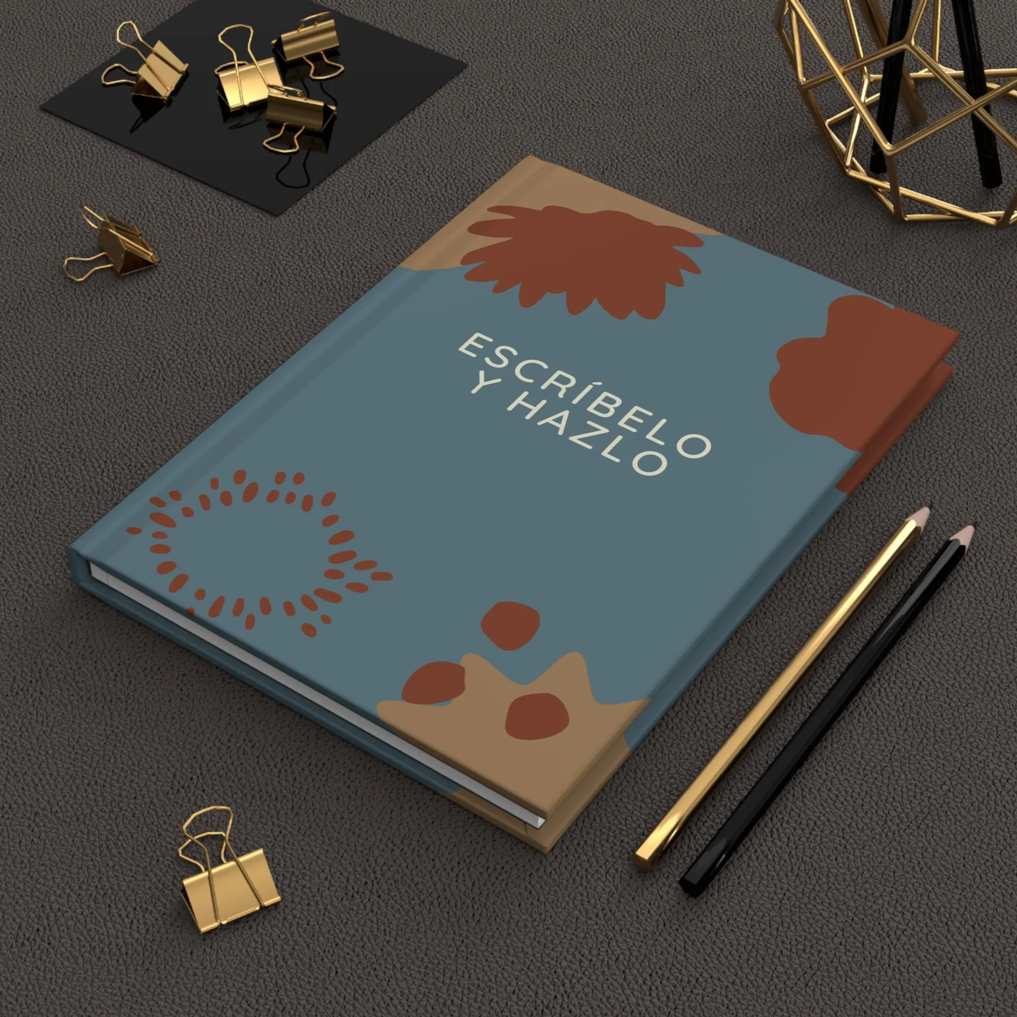 Spanish Hardcover Journal: Earthy Tone Lined Notebook