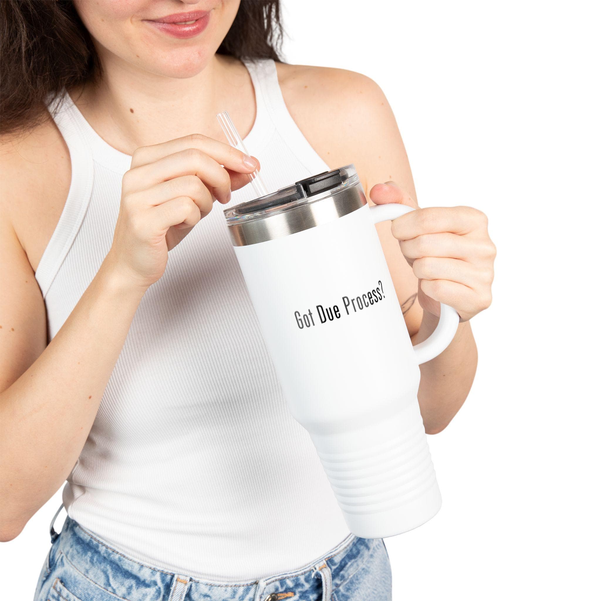 Got Due Process? 40oz Insulated Tumbler: Funny Law Student Gift - image 2