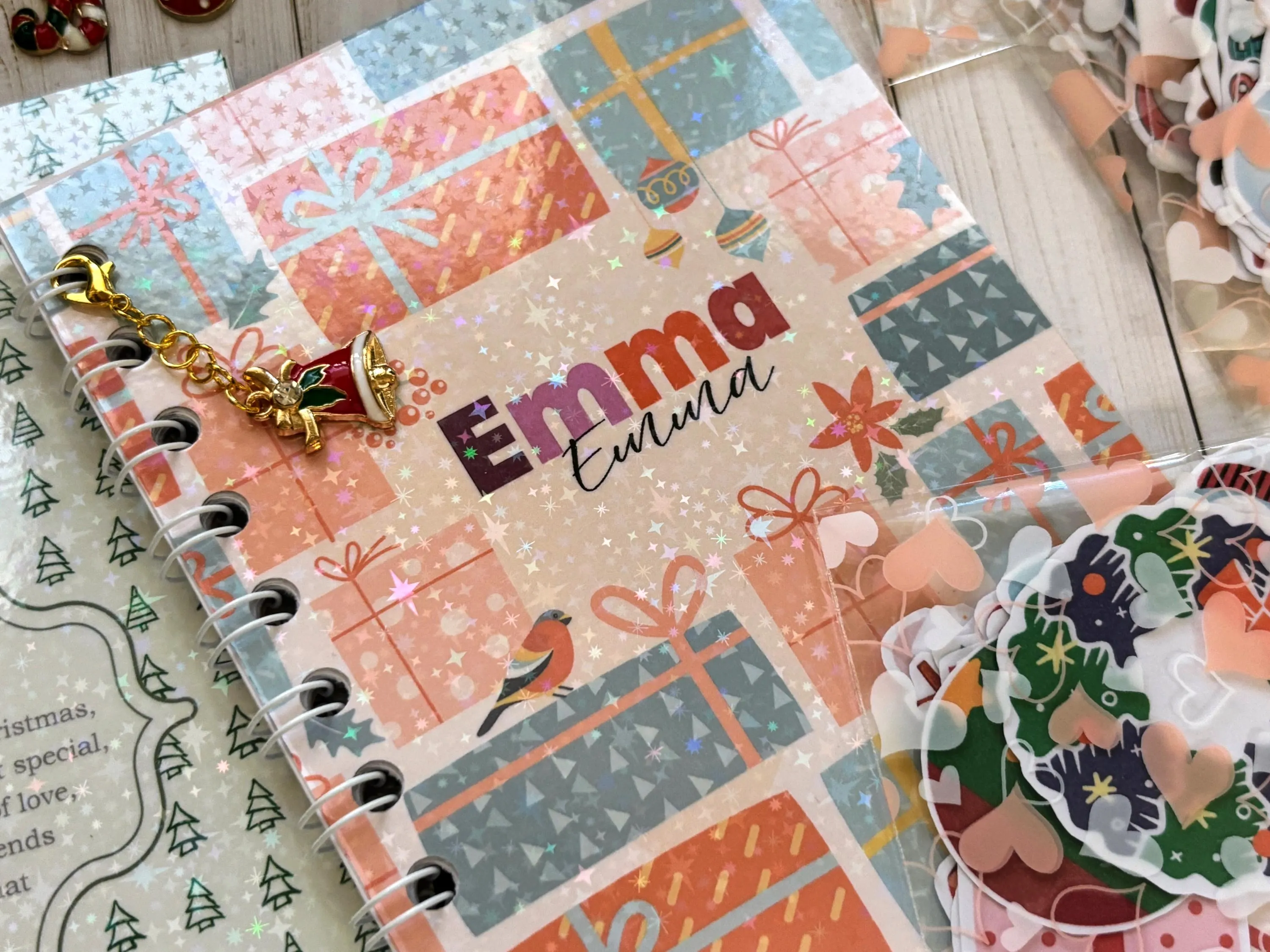 Personalized Holiday Gifts, Handmade Christmas Stationery Gift Set, Kids Journaling Bundles, Stationery Grab Bags - image 5