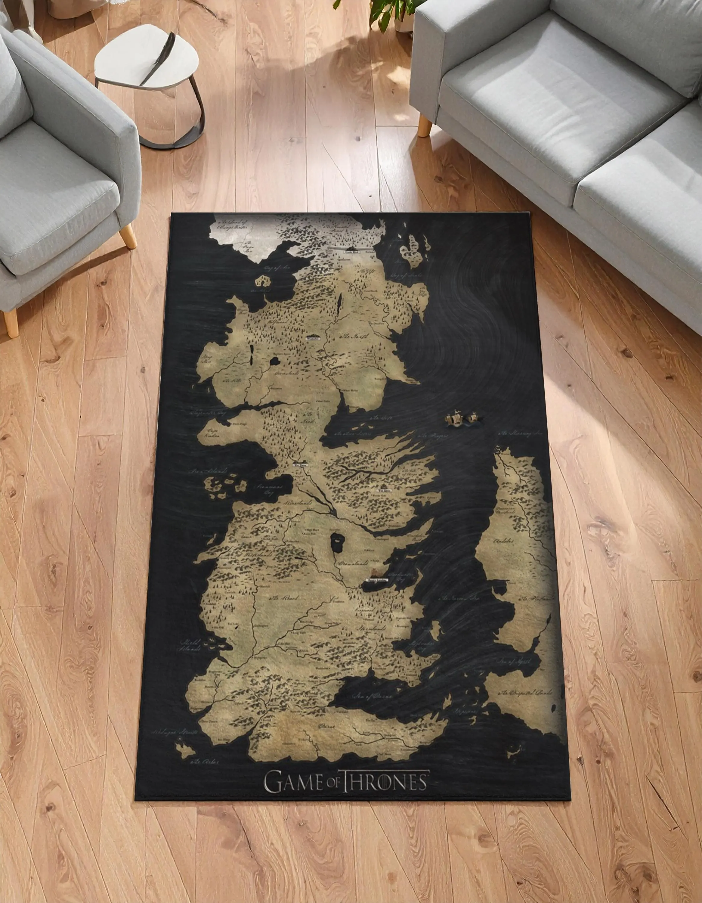 Westeros Map Rug | Game of Thrones Decor | Ancient Route Carpet - image 4