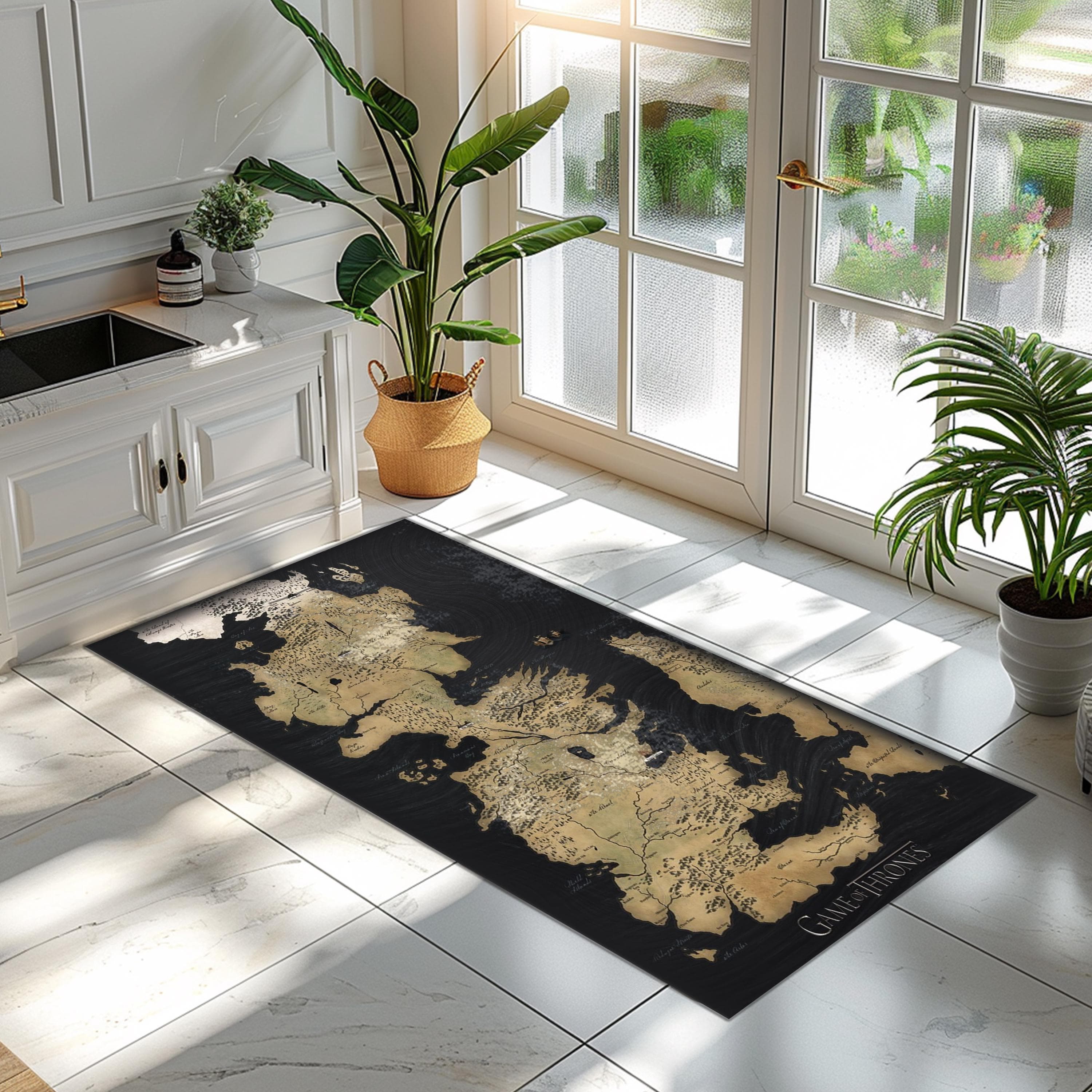 Westeros Map Rug | Game of Thrones Decor | Ancient Route Carpet
