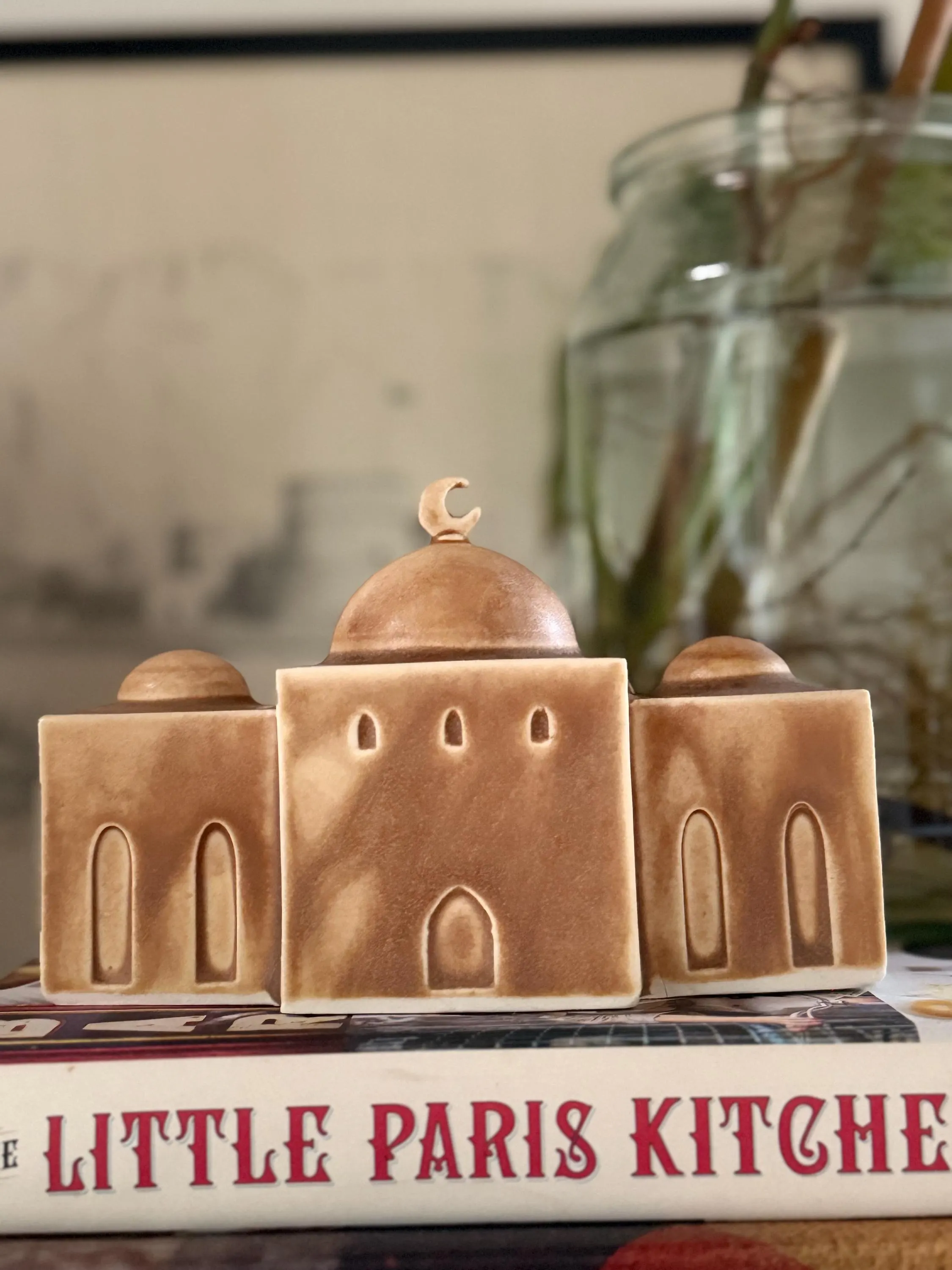 Handmade Porcelain Mosque Sculpture: Ramadan Islamic Art Decor, No Crescent - image 4