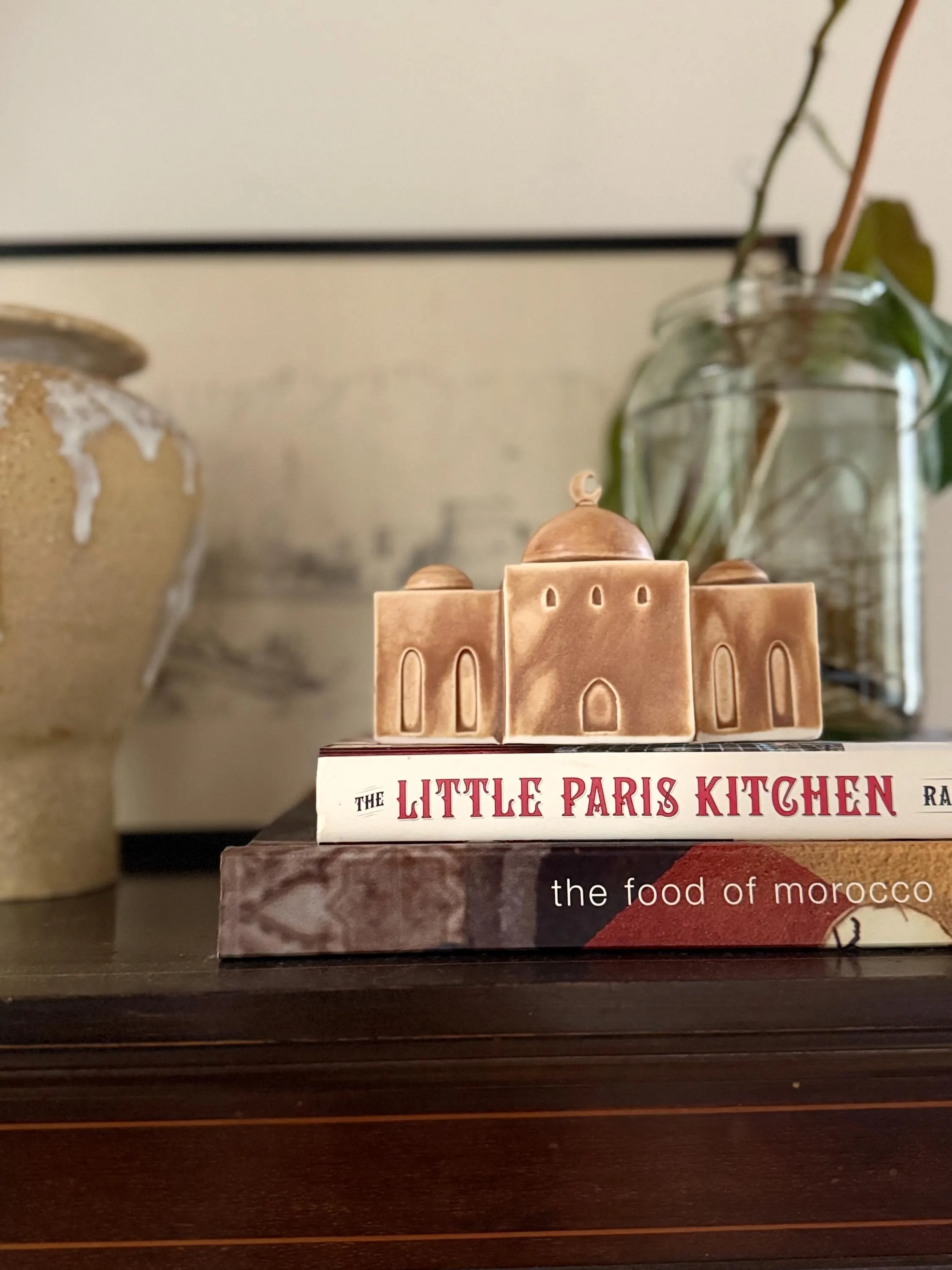 Handmade Porcelain Mosque Sculpture: Ramadan Islamic Art Decor, No Crescent - image 3
