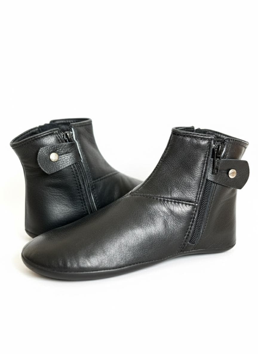 Leather Islamic Socks: Winter Moccasins, Prayer Khuffain, Dervish Sock, Sufi Dance Shoes - image 3