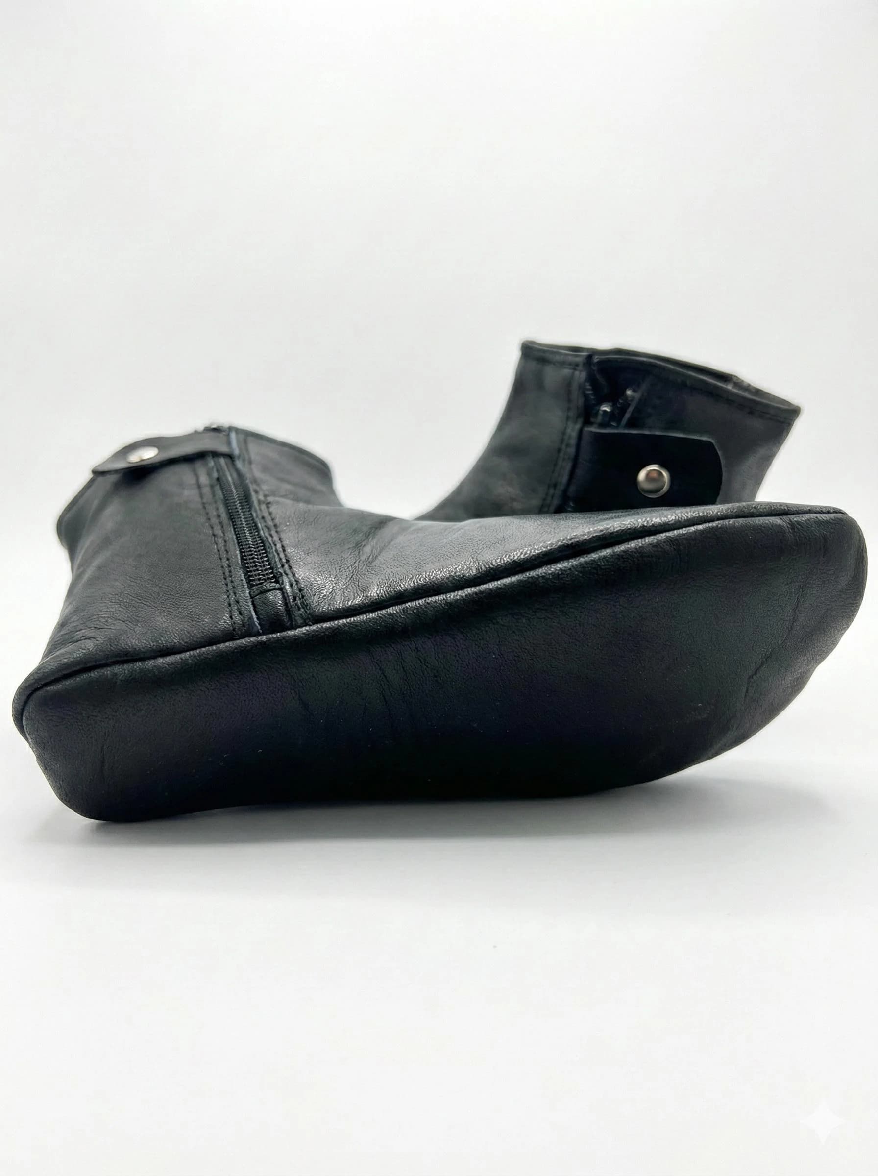 Leather Khuffain Socks: Islamic Winter Moccasins, Halal Prayer Footwear - image 3