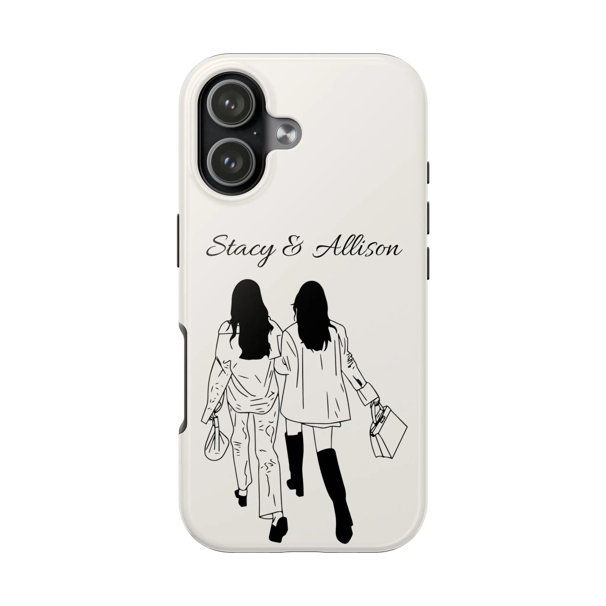 Personalized Best Friend Phone Case, Custom BFF Names Case, Shopping Besties Phone Case, Friendship Gift for Her - image 5