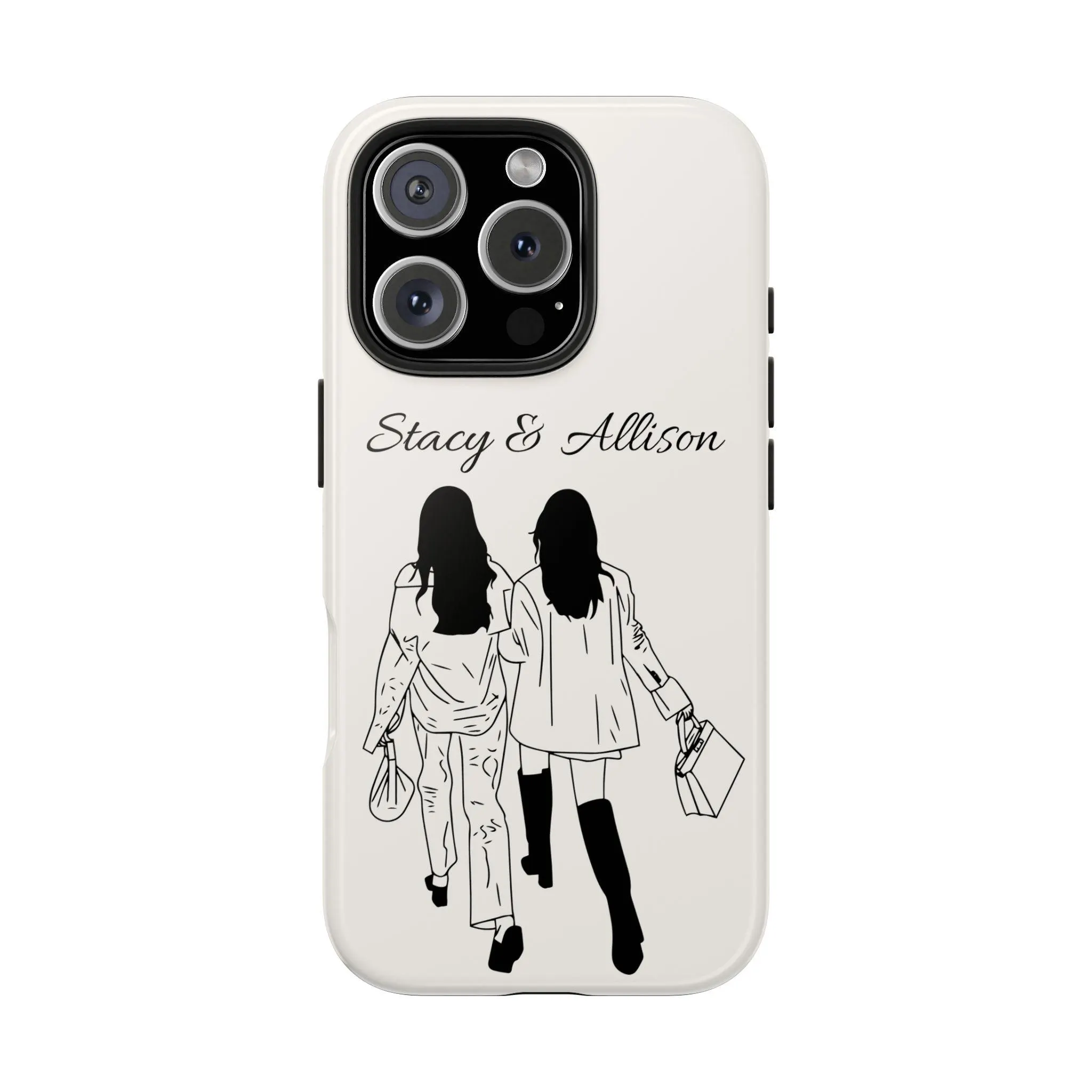 Personalized Best Friend Phone Case, Custom BFF Names Case, Shopping Besties Phone Case, Friendship Gift for Her - image 4