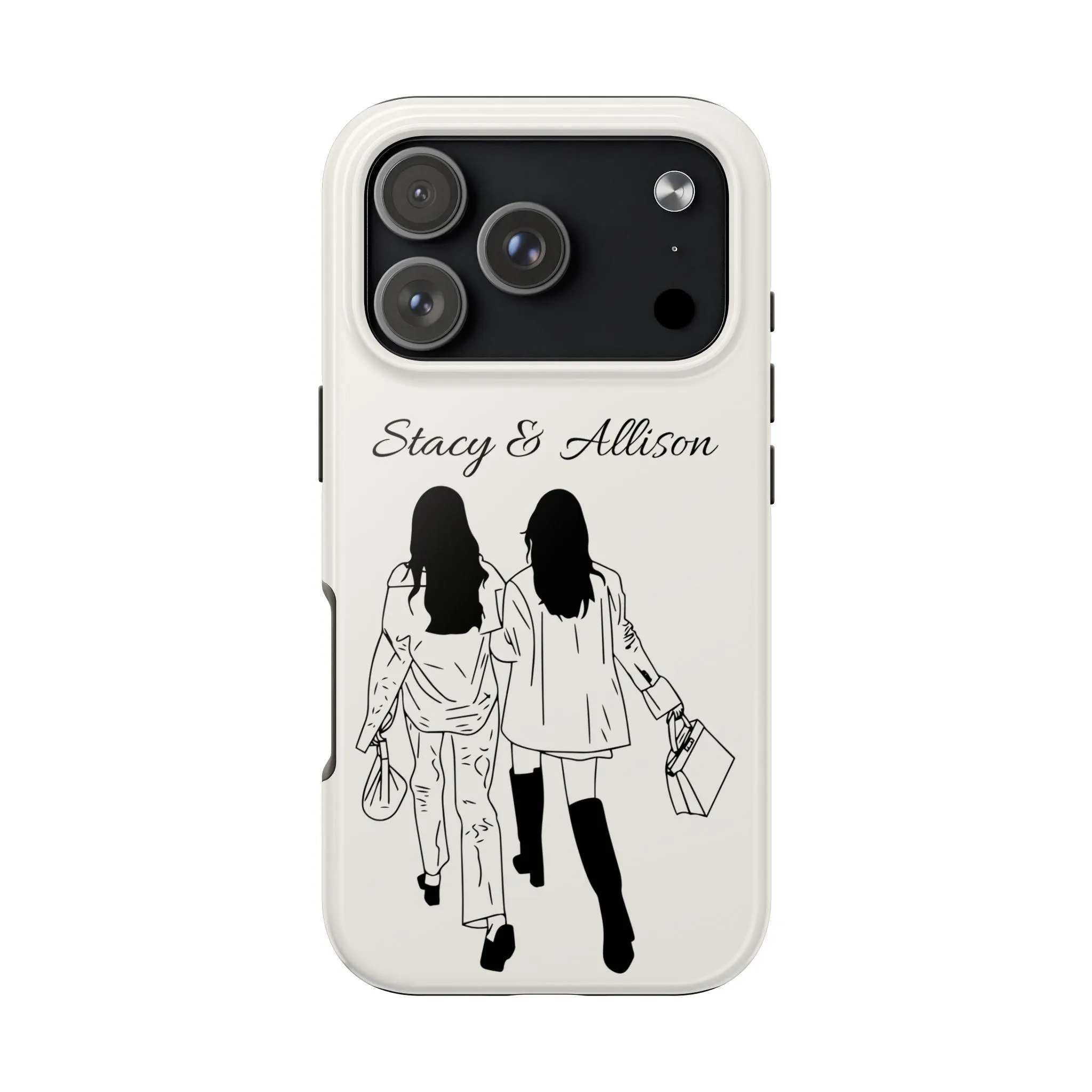 Personalized Best Friend Phone Case, Custom BFF Names Case, Shopping Besties Phone Case, Friendship Gift for Her - image 2