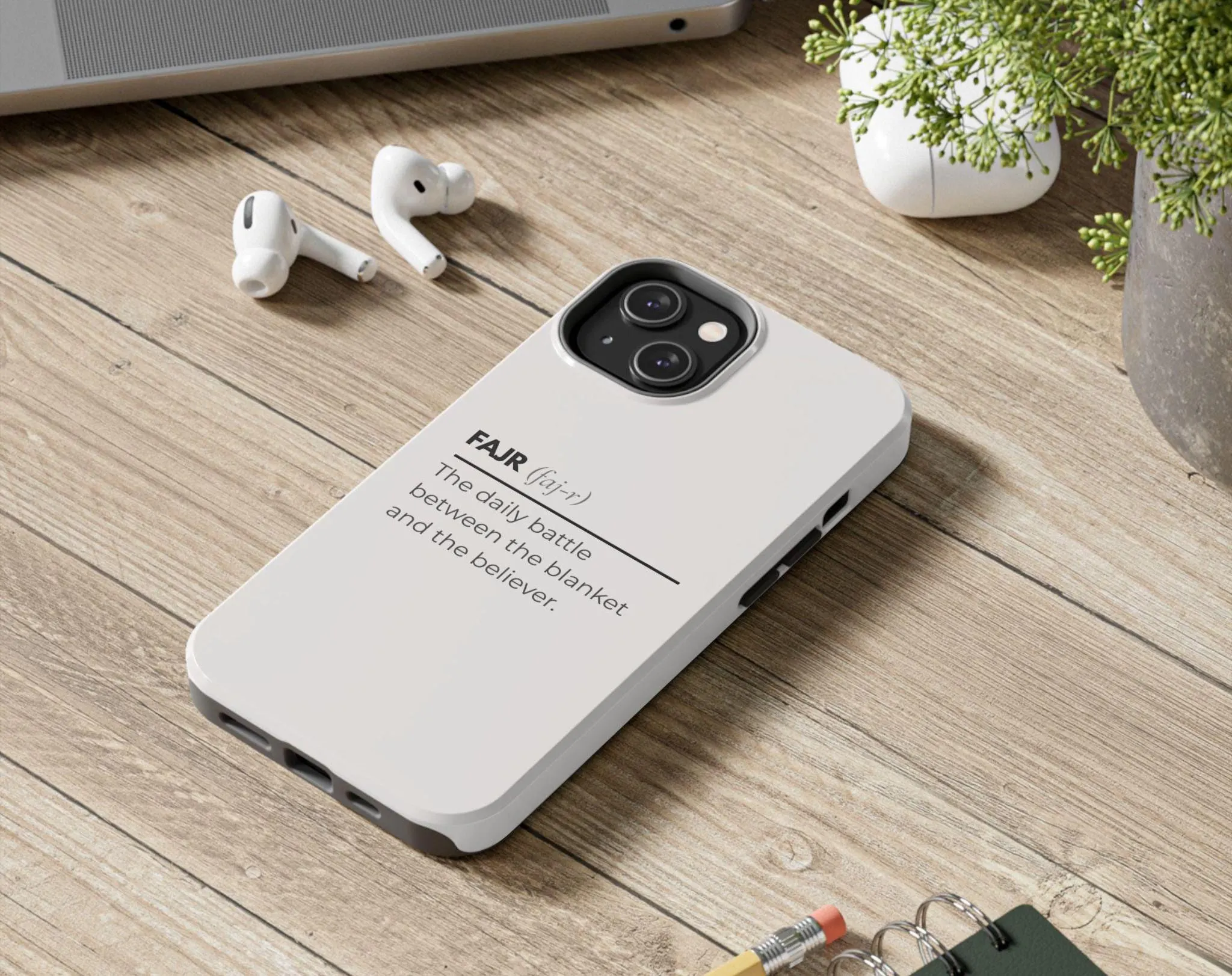 Fajr Definition Phone Case, Funny Muslim iPhone Cover, Islamic Humor Case, Minimal Faith Aesthetic - image 3