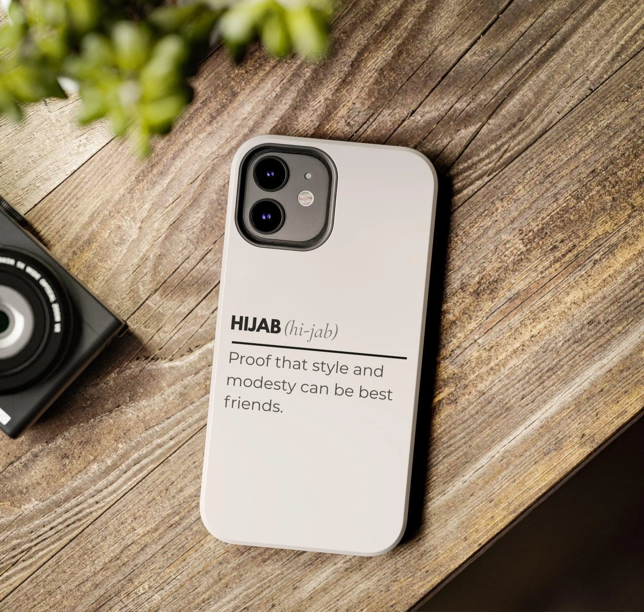 Hijab Definition Phone Case, Muslimah iPhone Cover, Modest Fashion Aesthetic Case, Islamic Gift