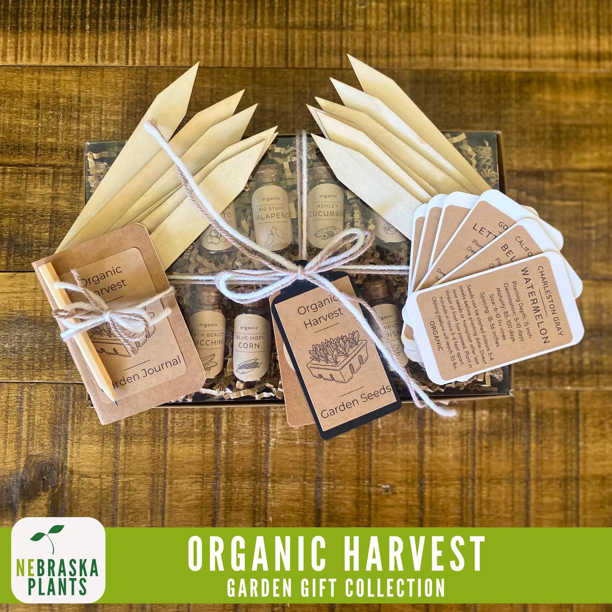 Organic and non-GMO seed collection with sustainable, recyclable packaging