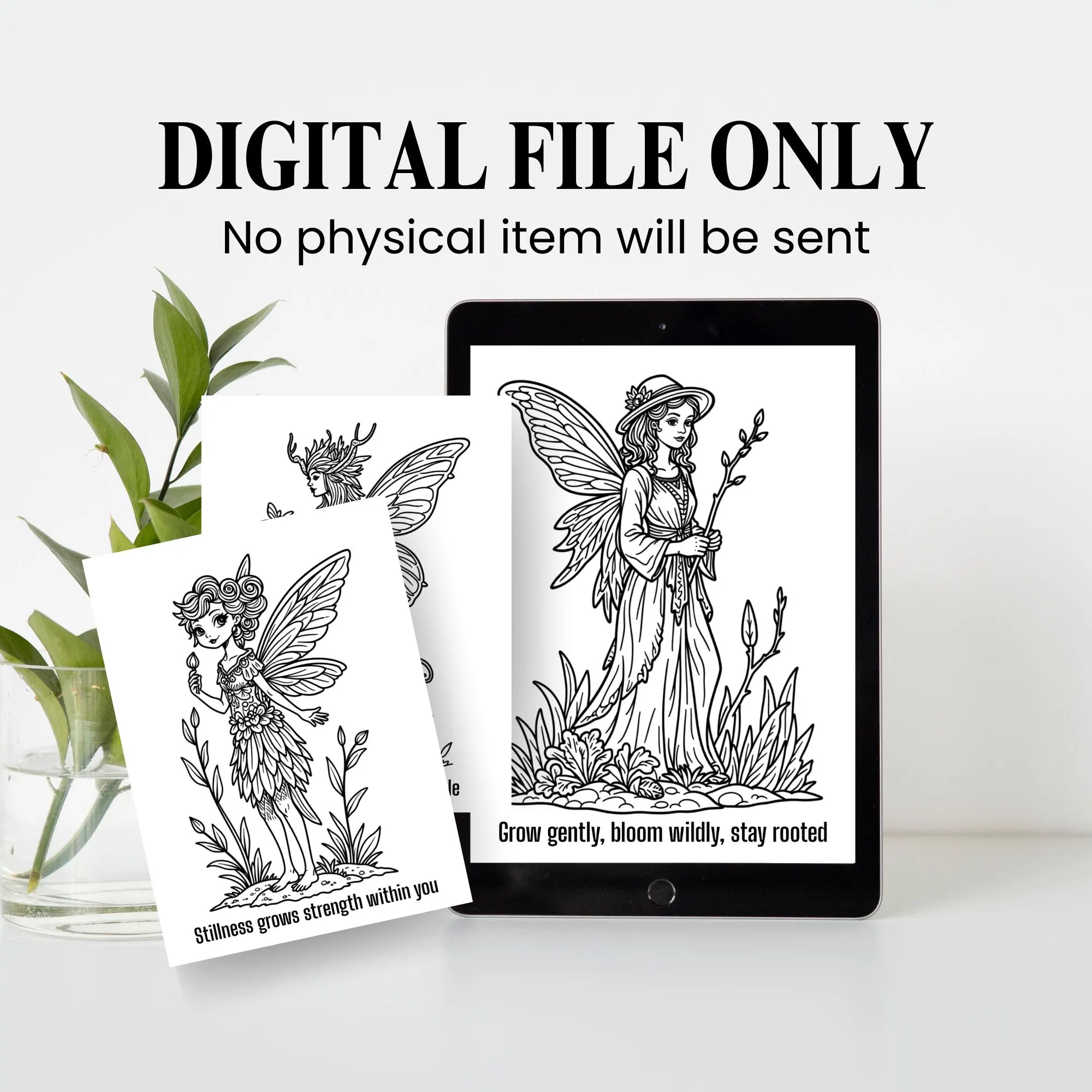 Fantasy Fairy Coloring Book For Adults - image 3