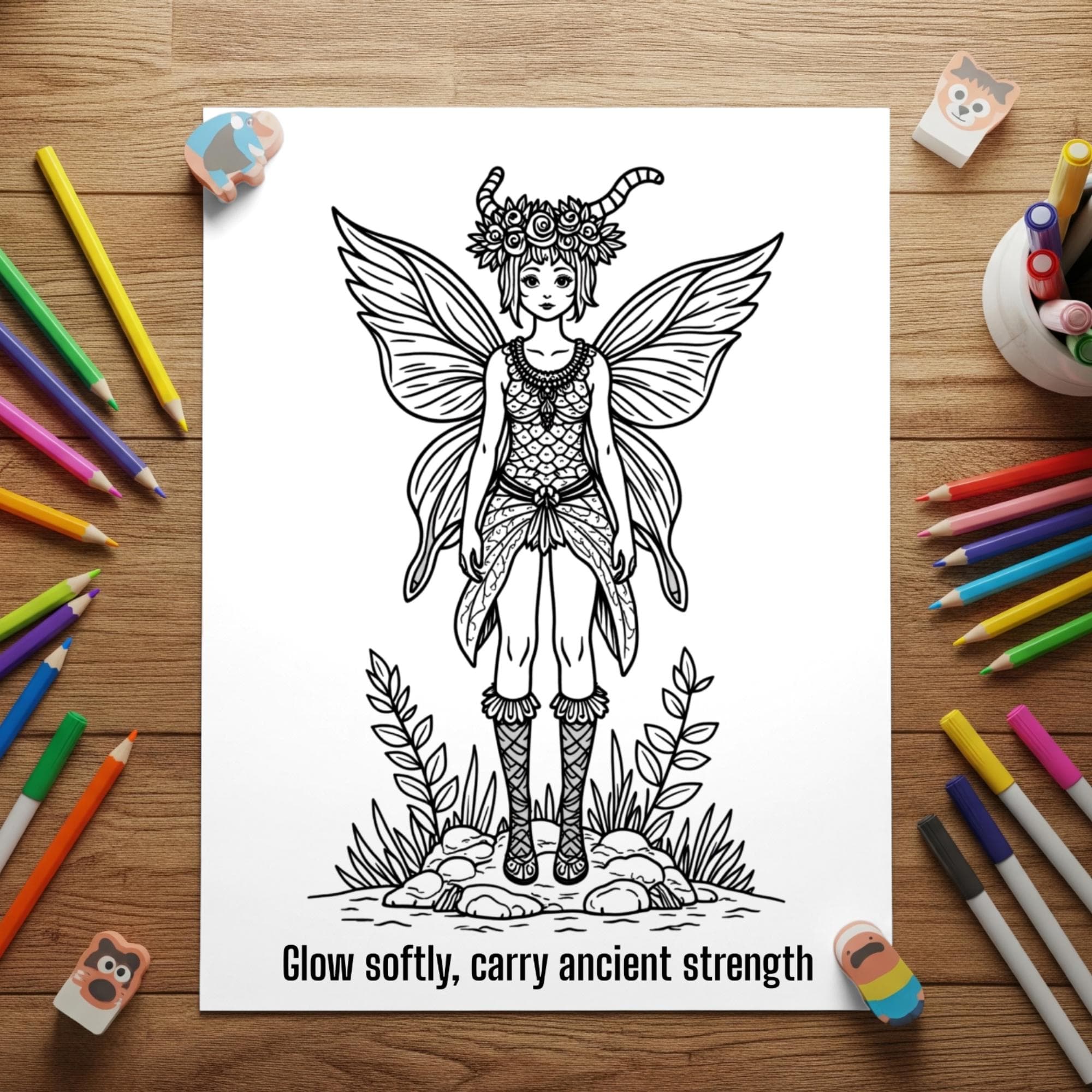 Coloring Book Adults Fairy Coloring Book Fantasy Coloring Magical Coloring Enchanted Fairy Mindful Coloring Stress Relief Coloring Pages Fairy Art, enchanted fairy coloring pages — detailed fantasy art prints designed for relaxation and creative focus.
