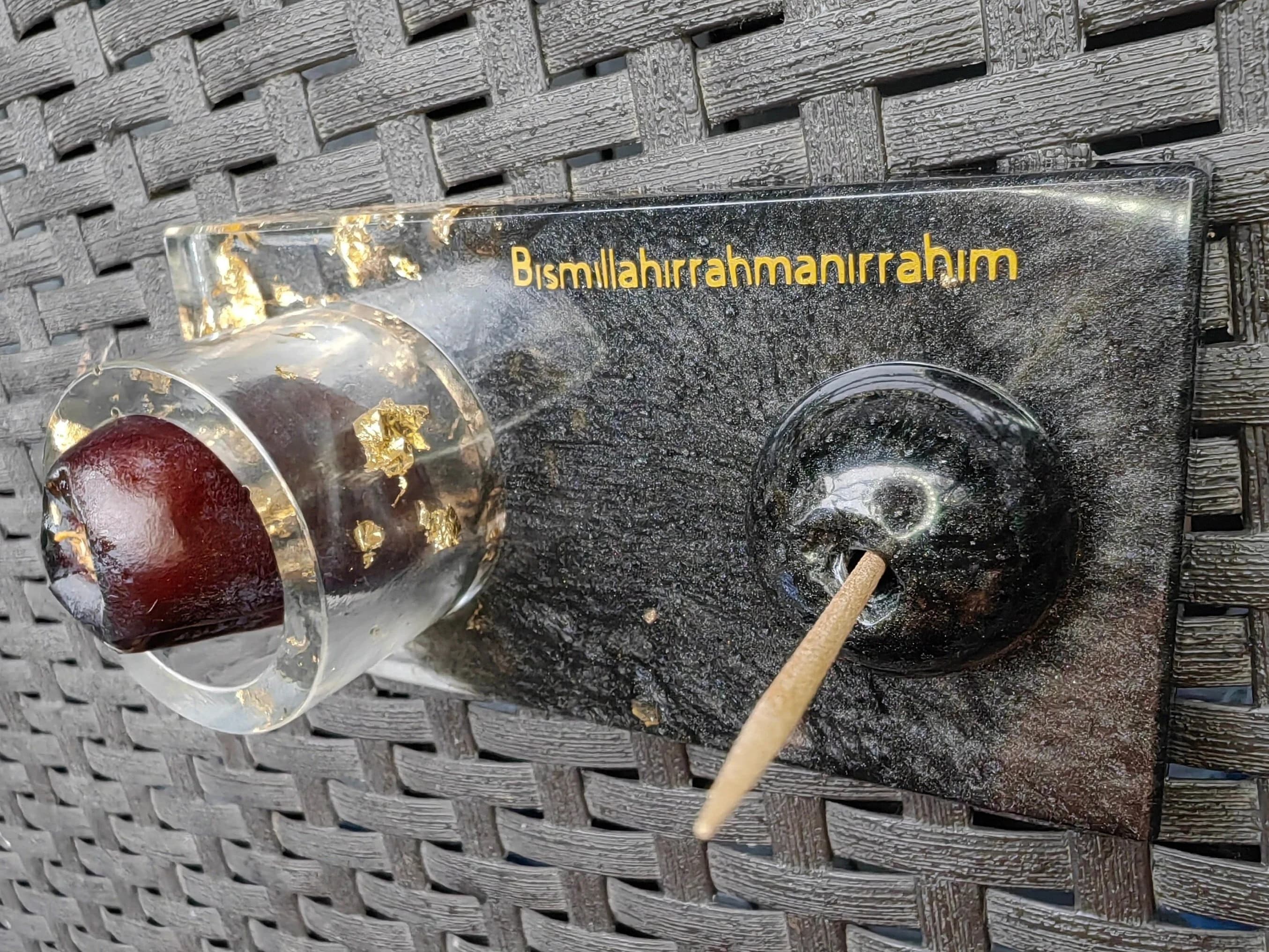 Dattelhalter | ramadan mubarek | ramadan deko | Kerzenhalter | tischdeko | tischdekoration | tabledecor | dates holder | resin | epoxidharz - image 5