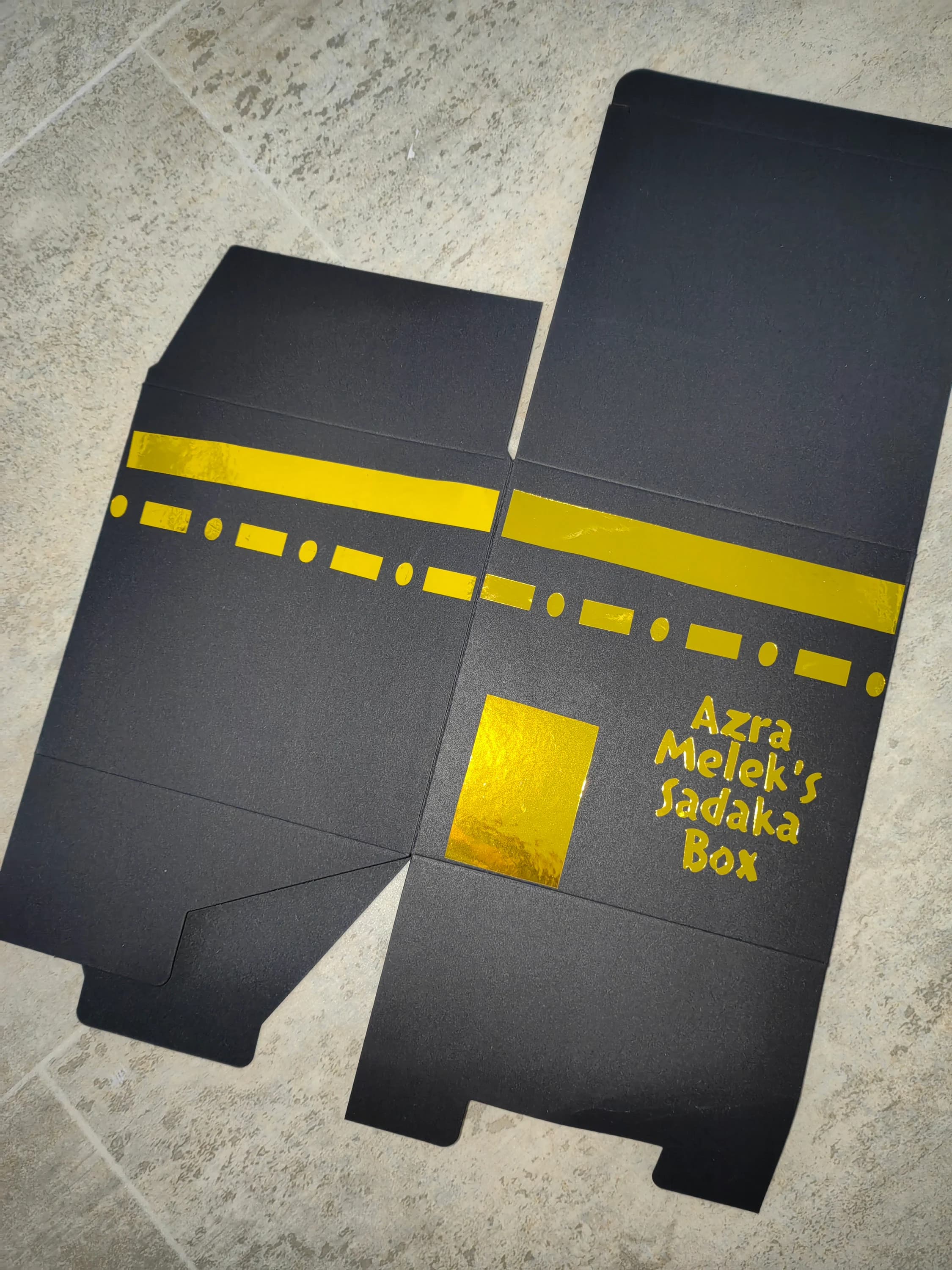 Handmade sadaqah box für Kinder | geldsparen | kaaba box | Mekka box | sadaka box | Personalisierbar | selbstbasteln - image 4