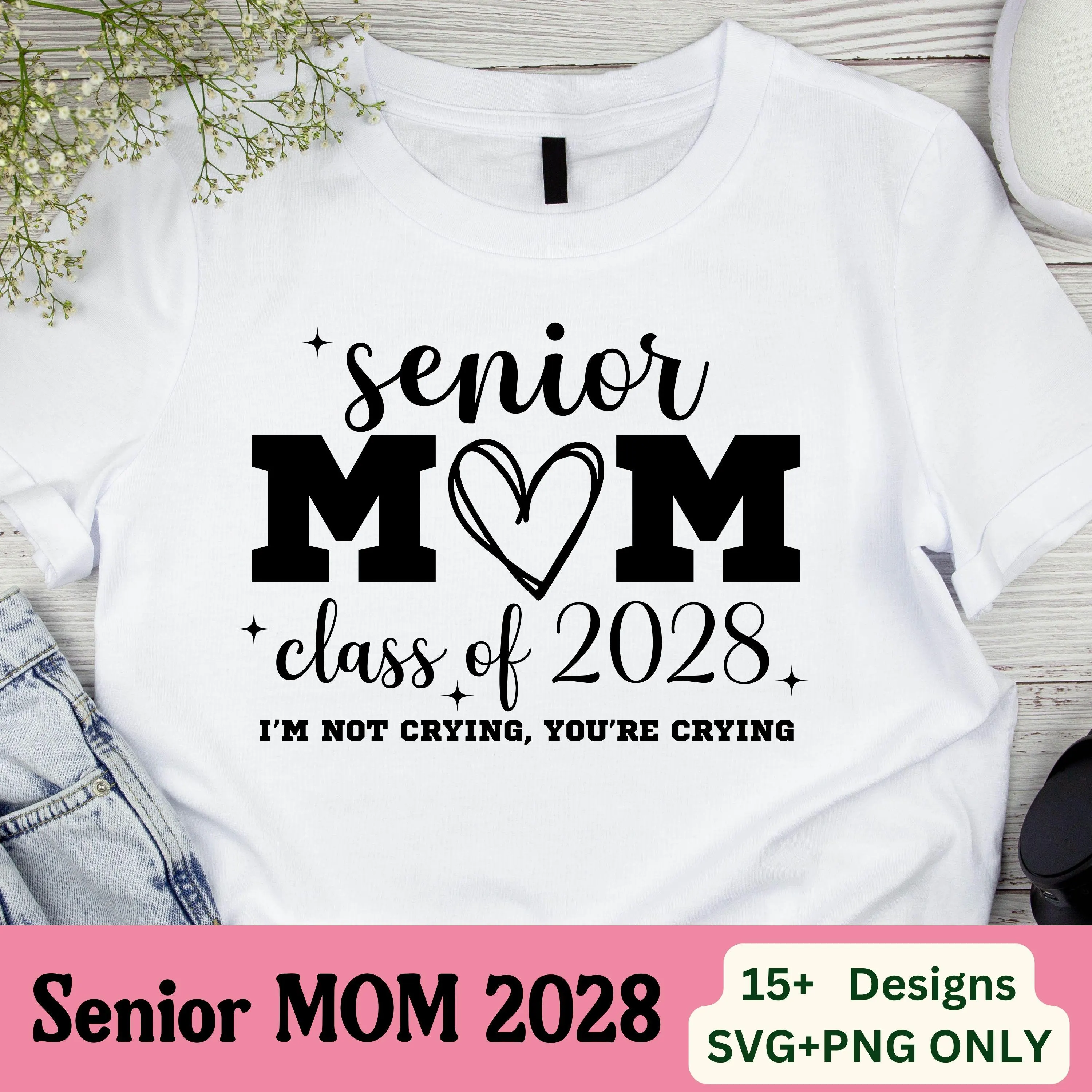 Senior Mom 2028 Svg, Class of 2028 Svg, Senior Mom Svg, Senior 2028 Svg,I'm Not Crying You're Crying SVG,Senior Coquette Bow,Graduation 2028 - image 5