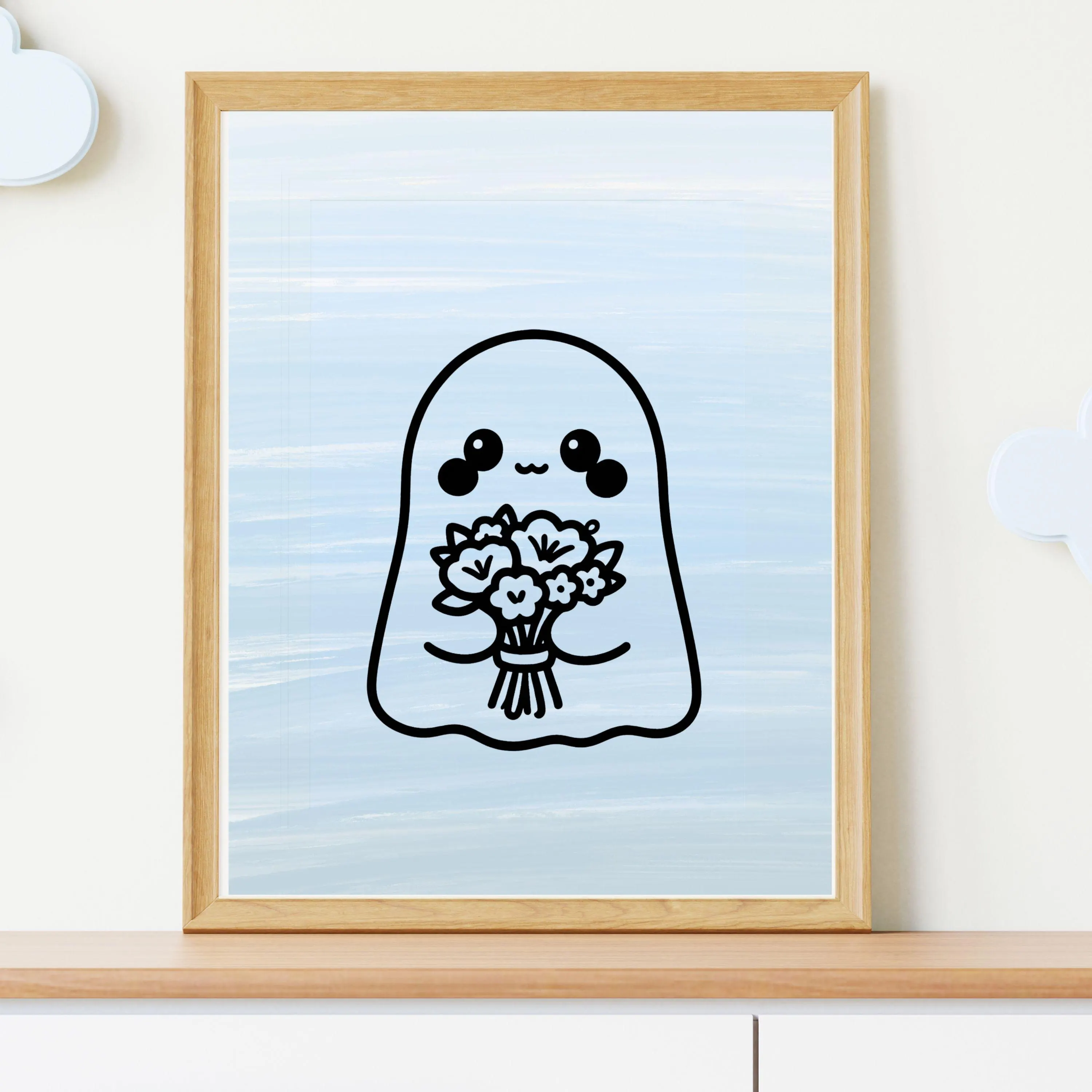 Ghost svg,Cute Ghost svg,Halloween svg,Spooky season svg,Spooky Ghost svg,Trick or Treat svg,Fall svg, Cute ghost png, Floral Ghost svg - image 4