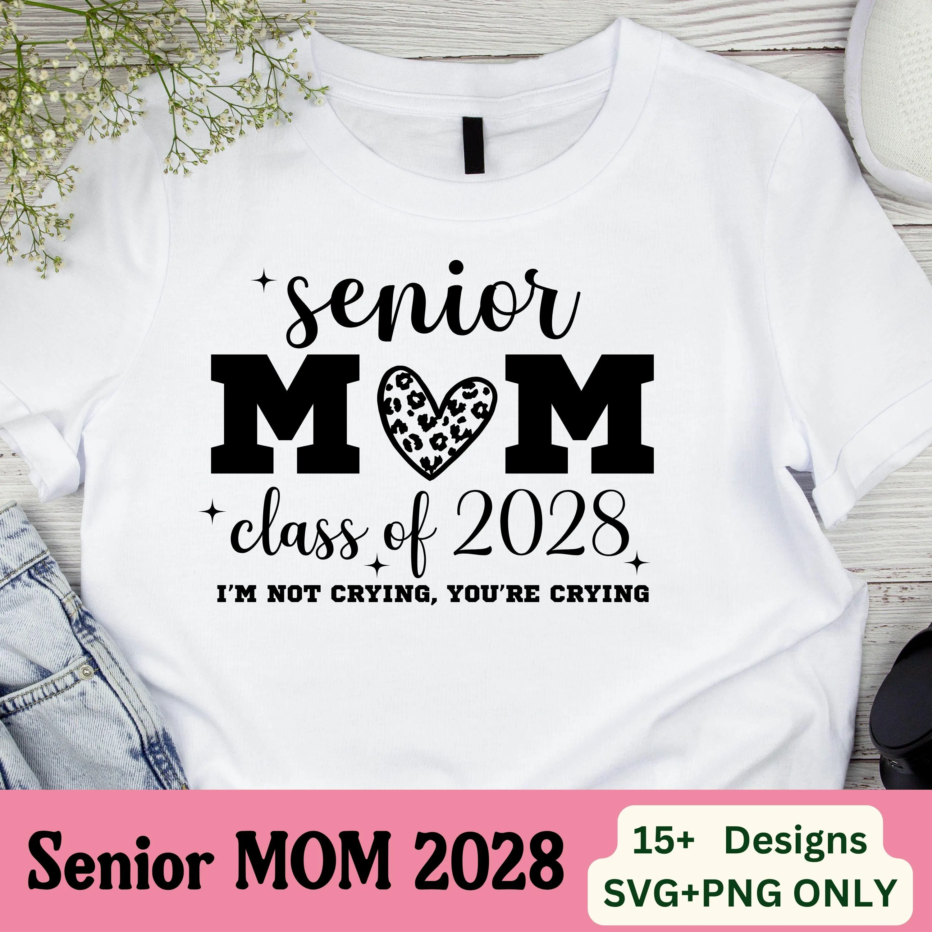 Senior Mom 2028 Svg, Class of 2028 Svg, Senior Mom Svg, Senior 2028 Svg,I'm Not Crying You're Crying SVG,Senior Coquette Bow,Graduation 2028 - image 3