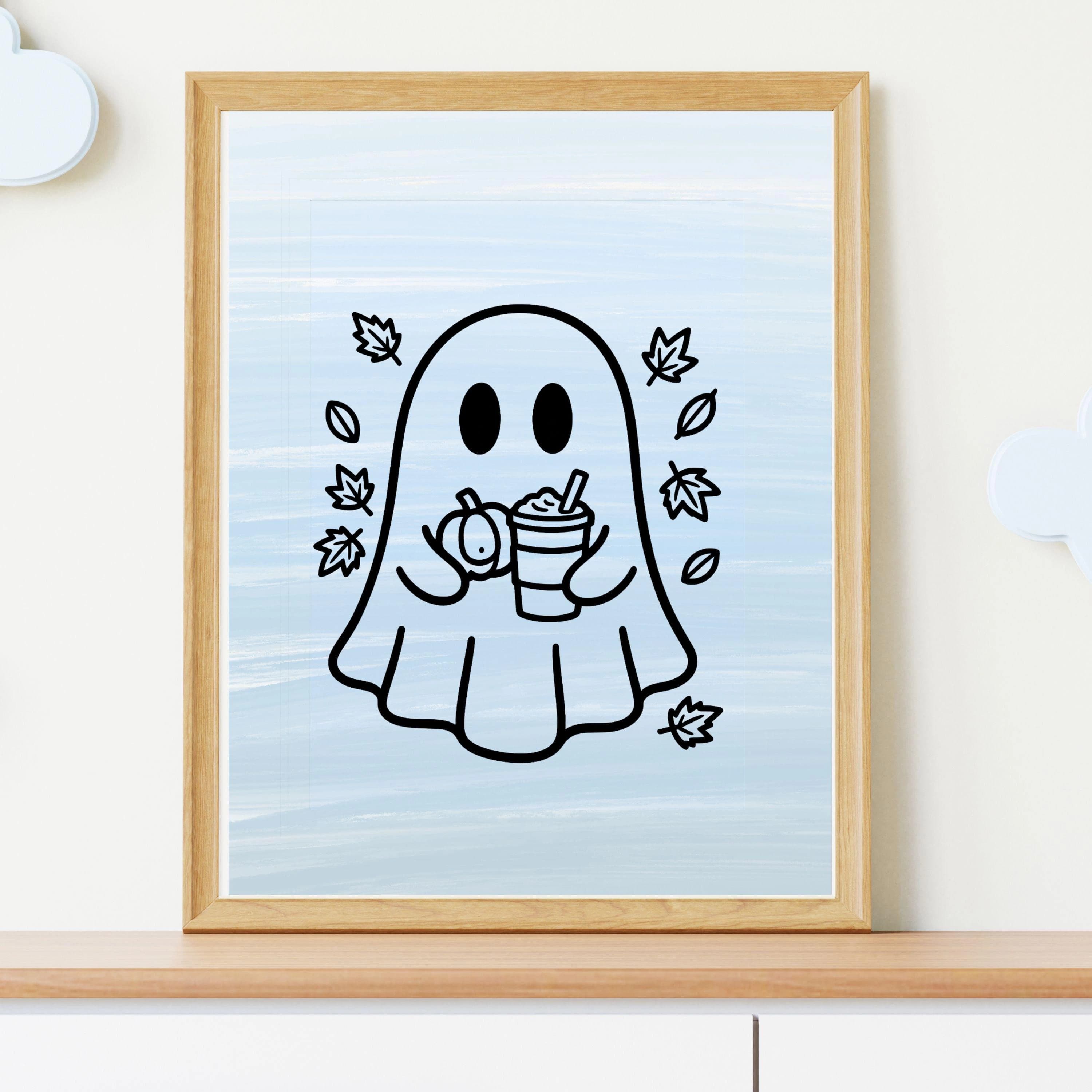 Ghost svg,Cute Ghost svg,Halloween svg,Spooky season svg,Spooky Ghost svg,Trick or Treat svg,Fall svg, Cute ghost png, Floral Ghost svg - image 5