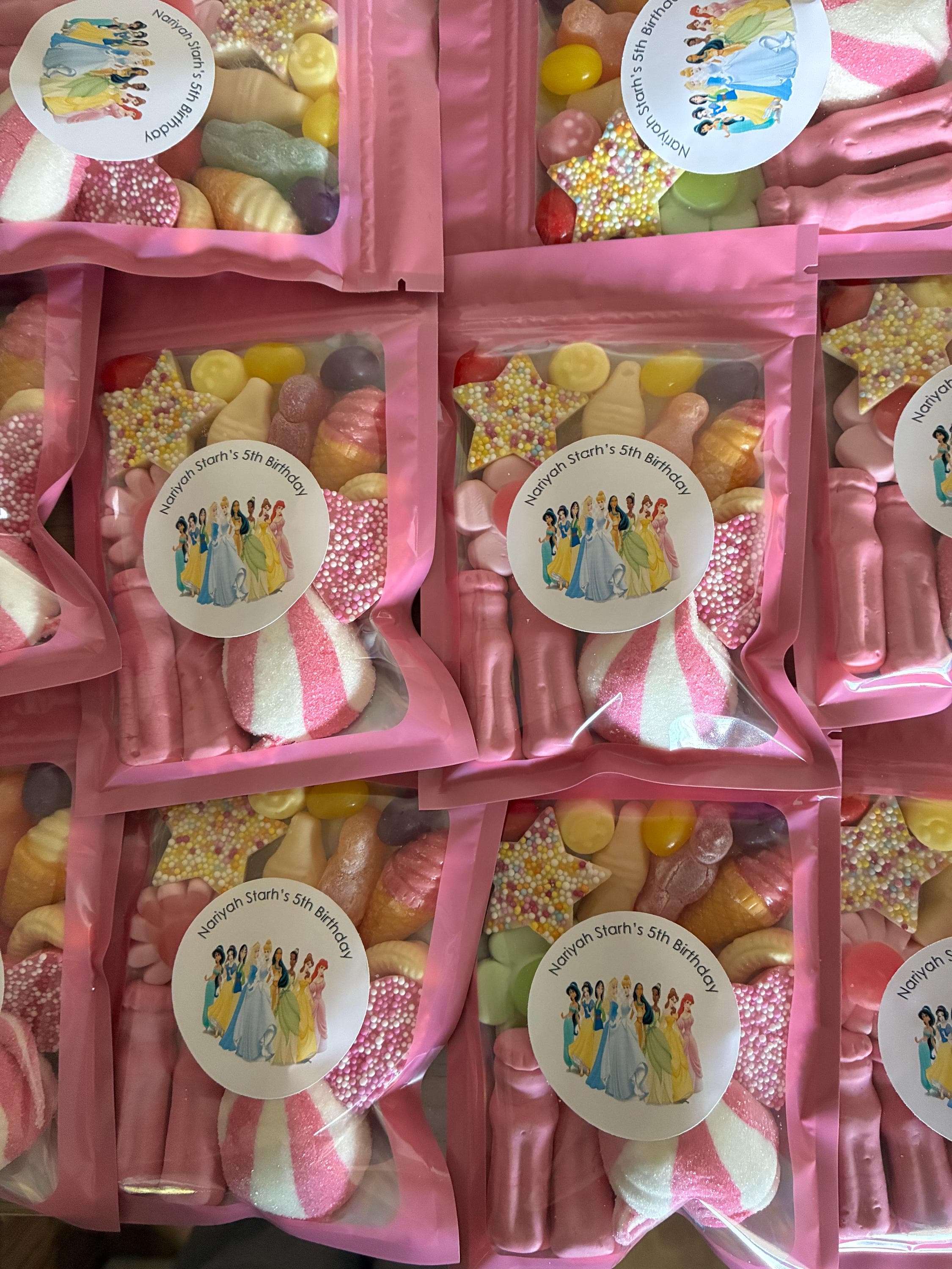 Personalised Princess Party Bags: Assorted Sweets for Children's Birthdays - image 3