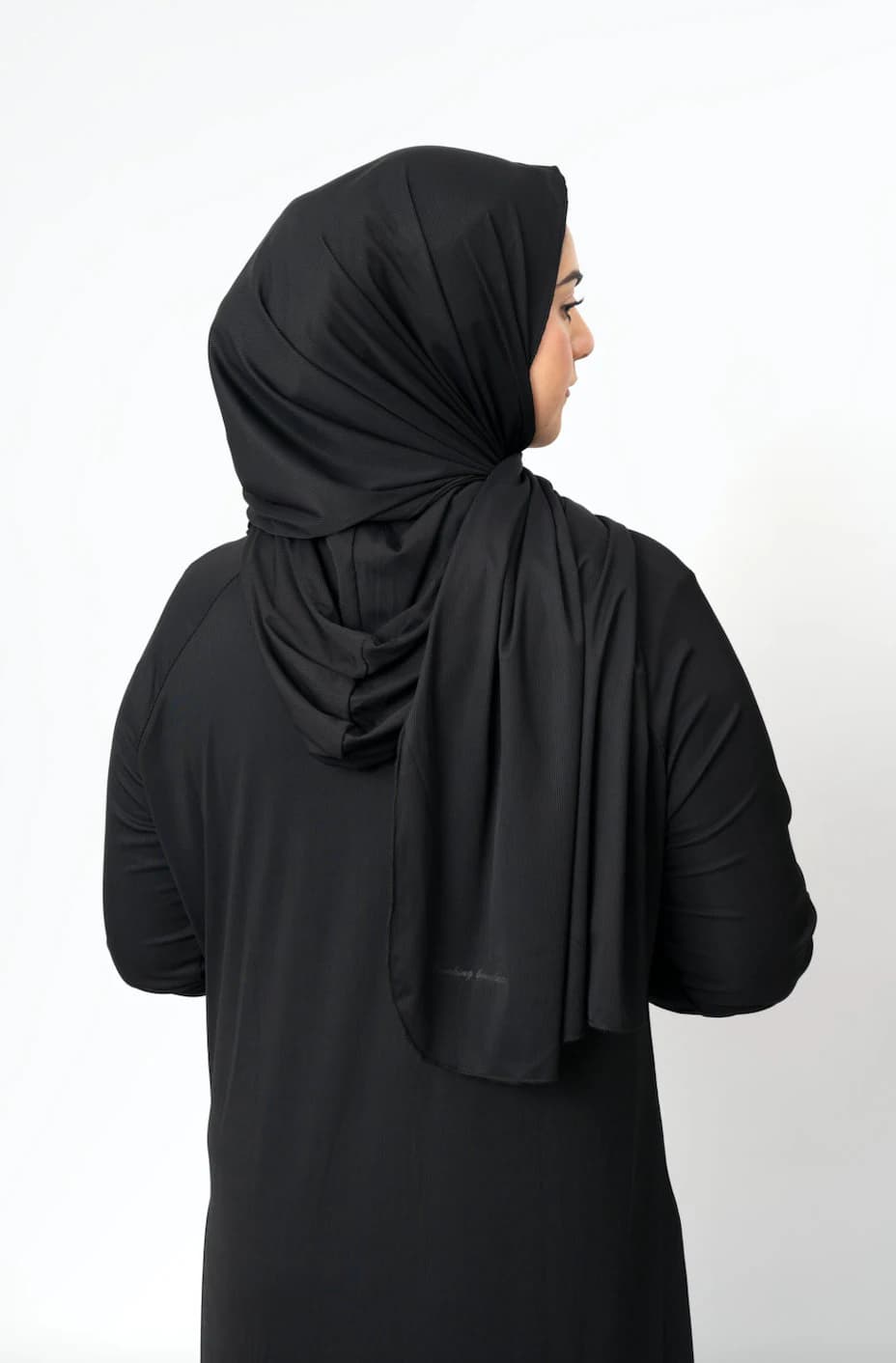 Active/Swimming Hijab - Discrete Black - image 3