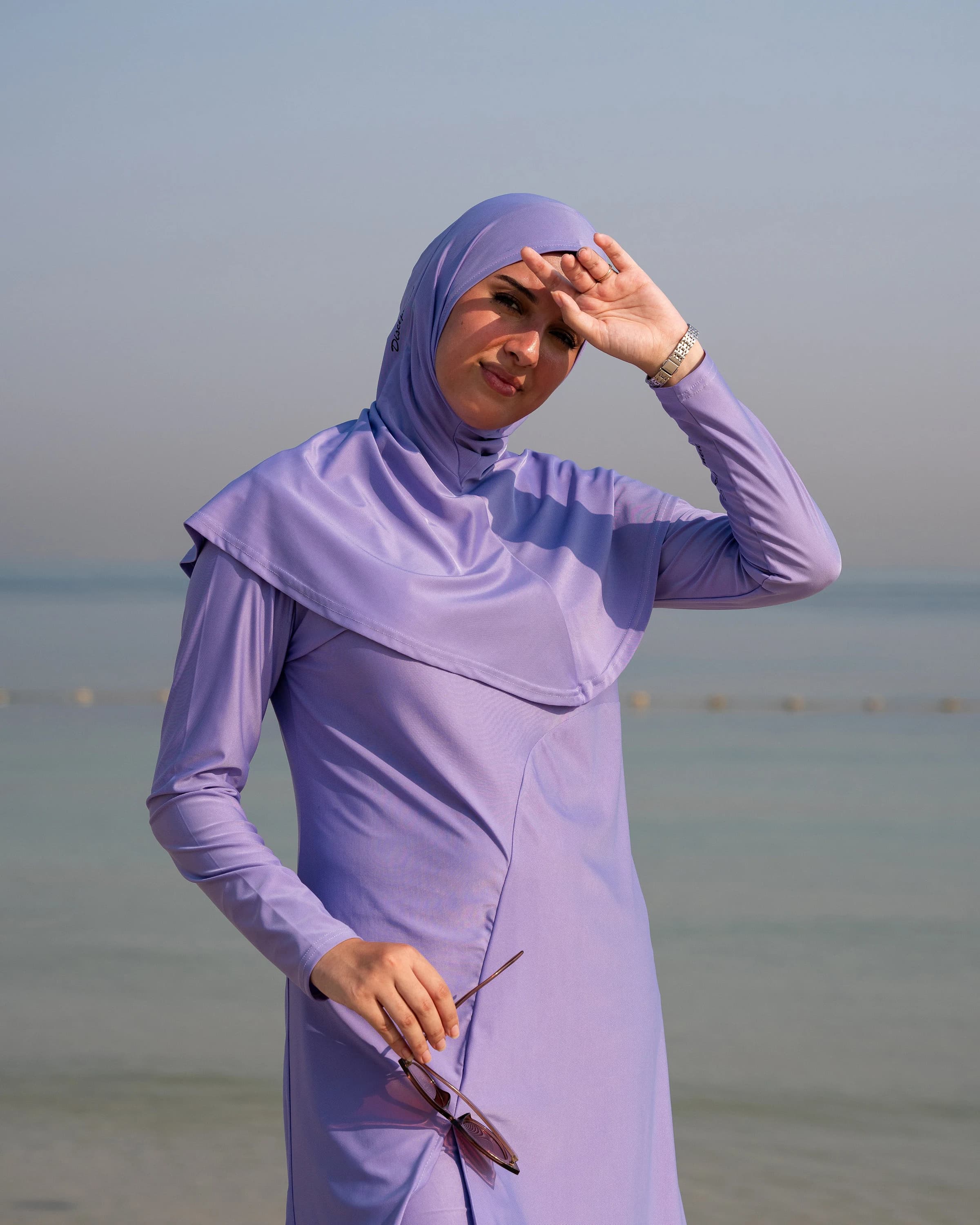 New Lilac Purple Swim Hijab - image 2