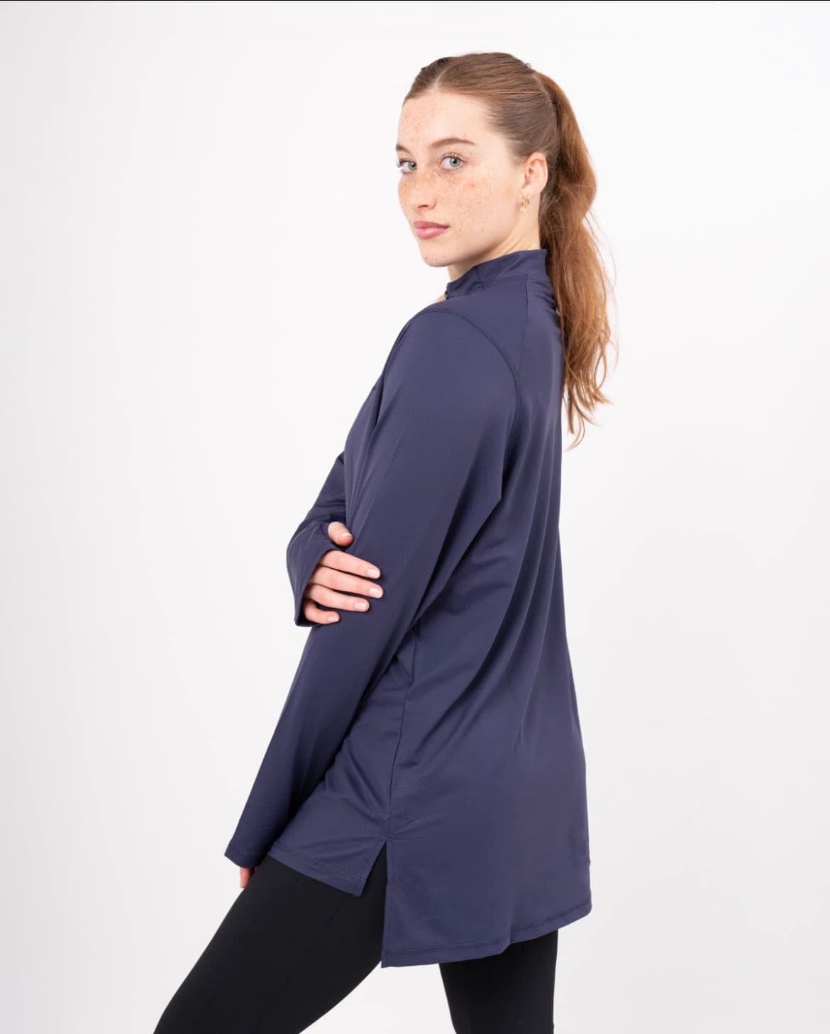Initial Purple - Invincible Modest Active Top - image 4