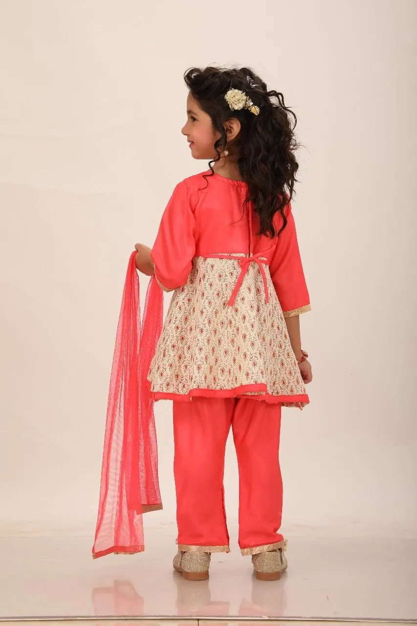 Baby Girl Anarkali Frock Suit, Indo-Western Dress (Newborn-5yrs) - image 4