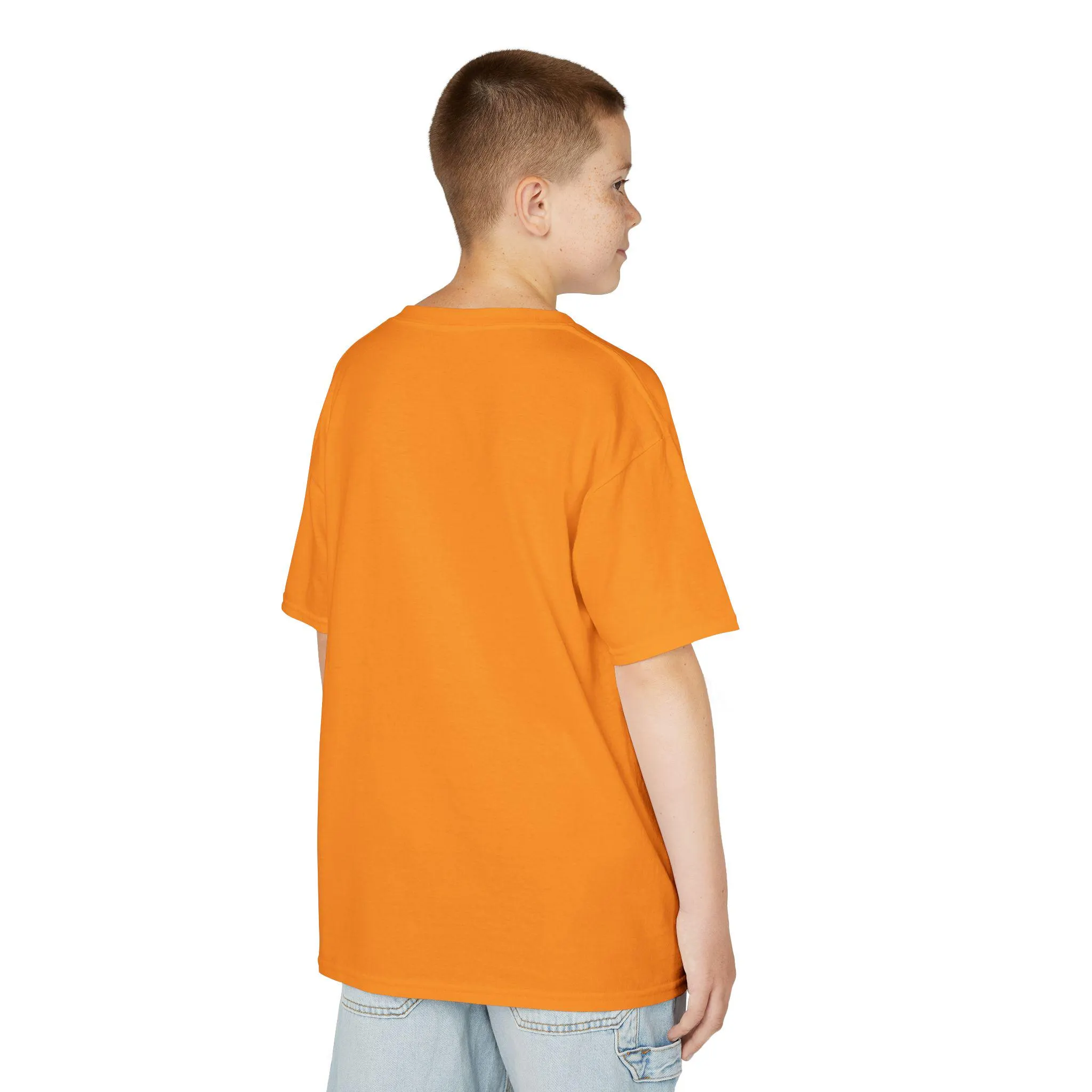 Spooky Kids T-Shirt: Halloween Kitten Witch Pumpkin Design - image 3
