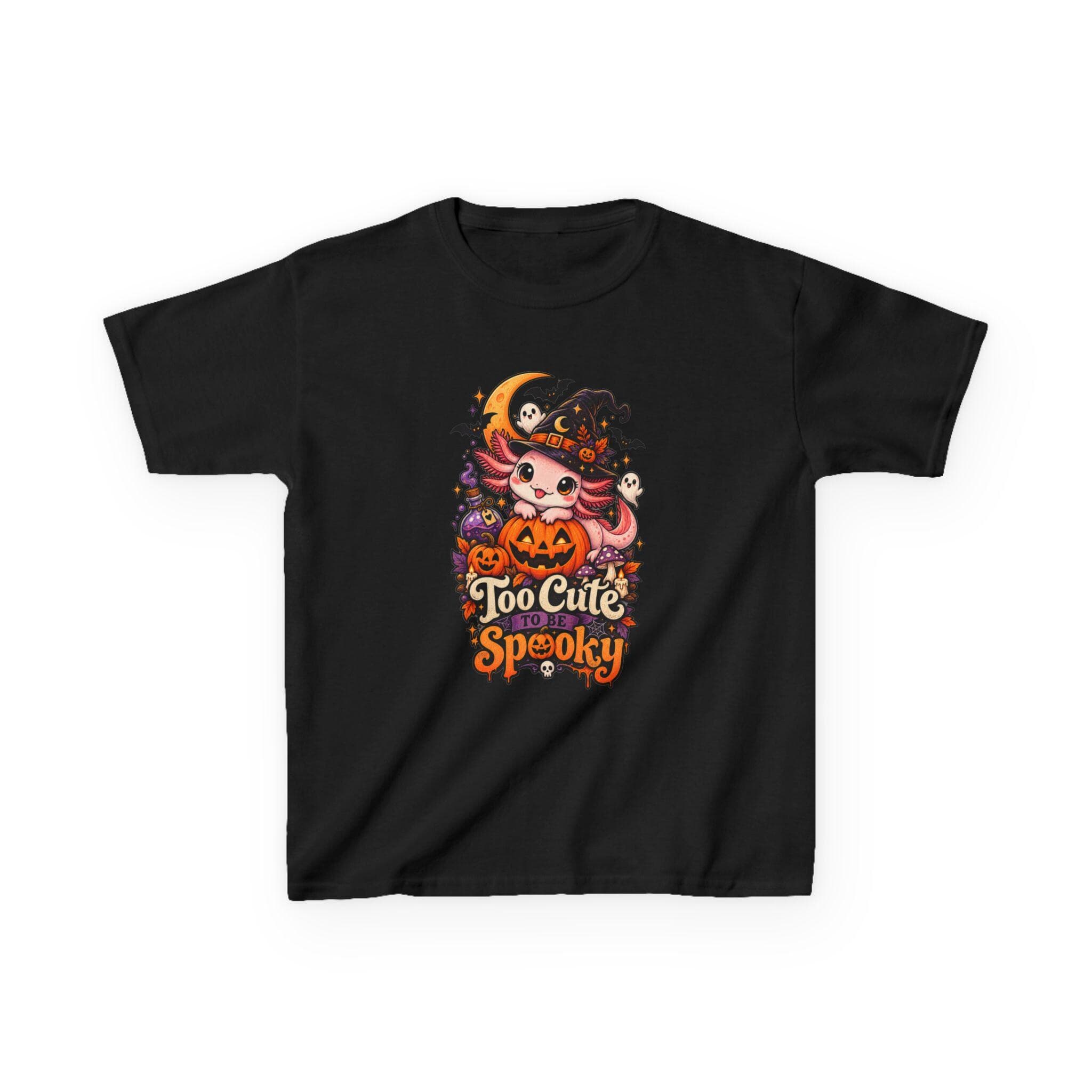 Spooky Kids T-Shirt: Halloween Kitten Witch Pumpkin Design - image 5