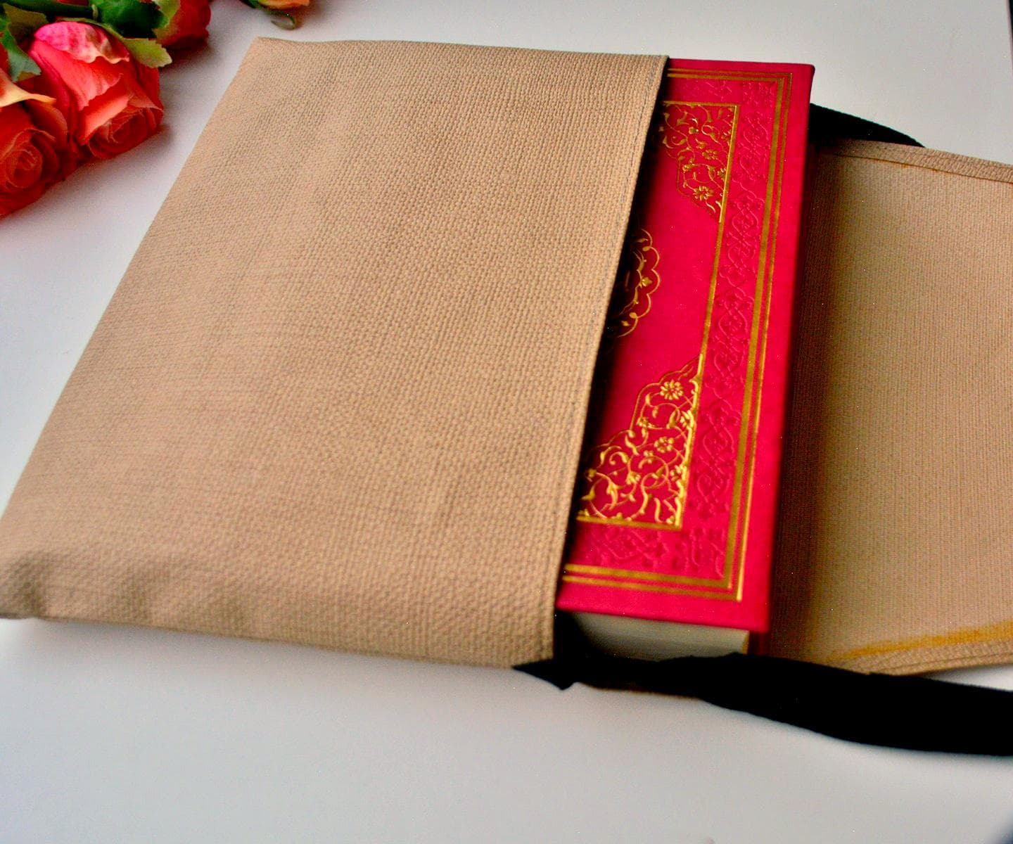 Red Quran Protec Case, Quran Book Sleeve, Kuran Bag pack 20 * 29 cm - image 3
