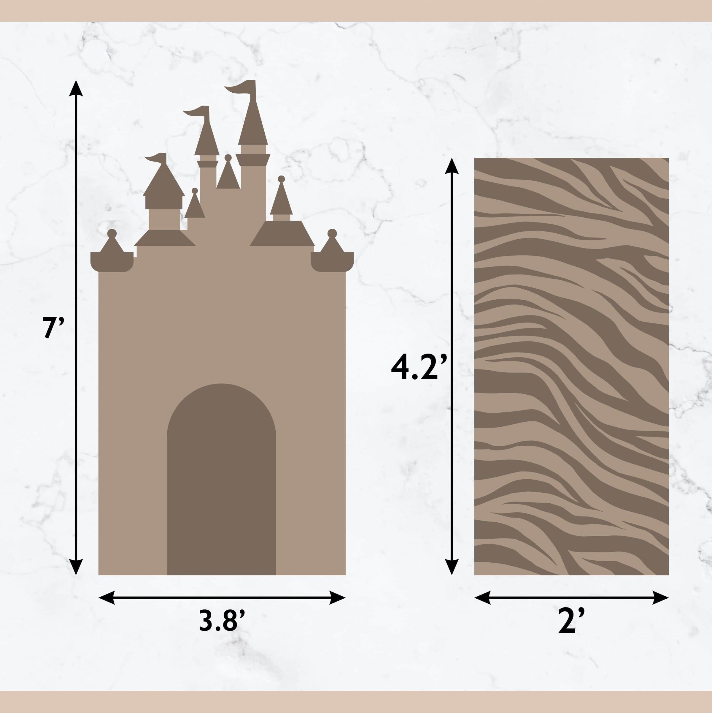 Castle Backdrop SVG, Birthday Decor, Event Arch Sign (Digital Design) - image 4