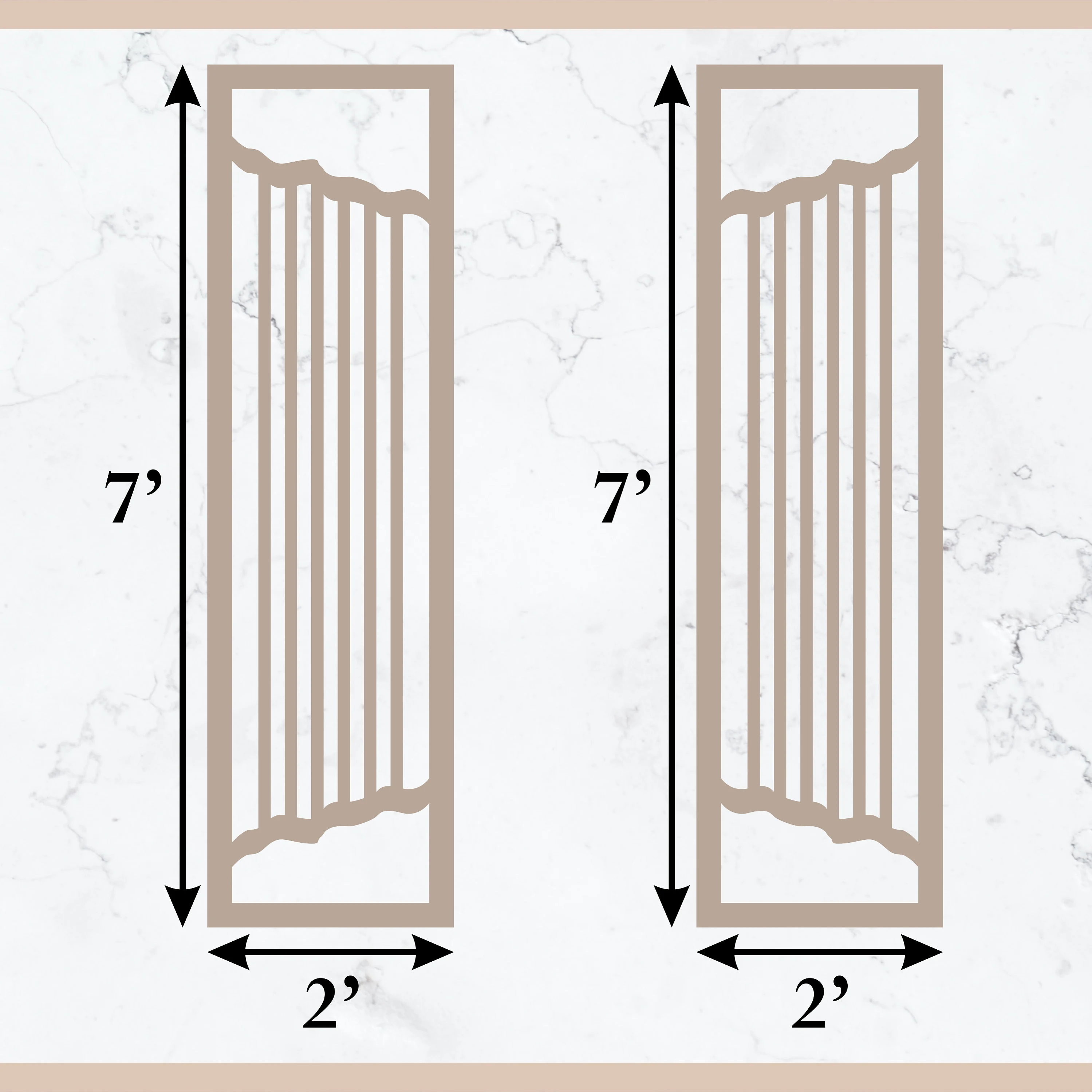 5-Panel Room Divider SVG, Laser Cut Screen Design (Digital Download) - image 3