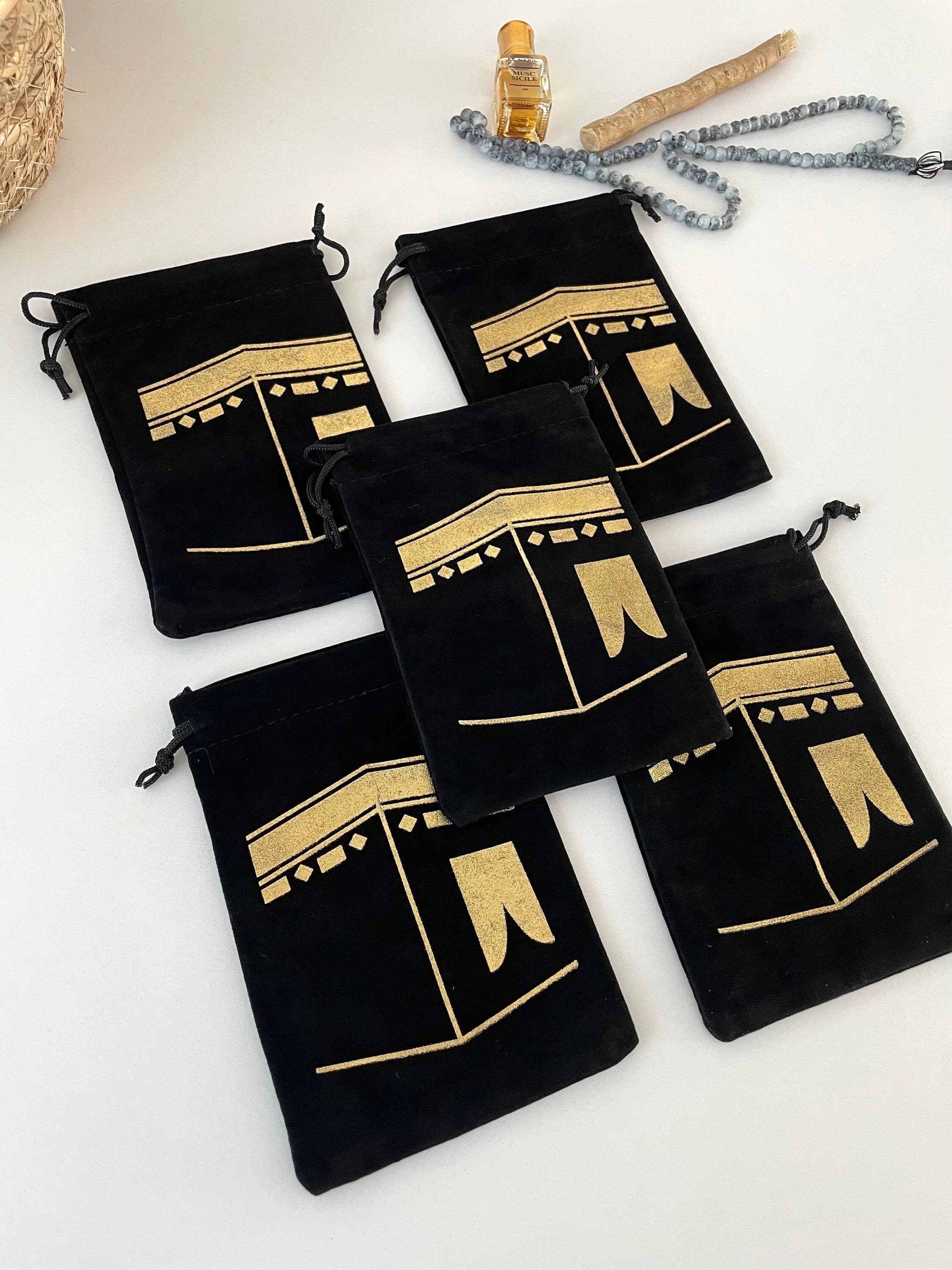 Sac Eid Mubarak | Hajj Mubarak | Umra Mubarak | Sac cadeau | sac bonbons | pochon | Ramadan Mubarak