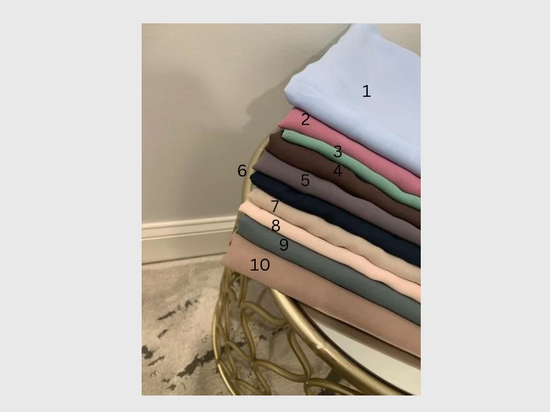 Soft silk chiffon hijab, hijab scarf ,gift , premium quality- size: 78inch X43 inch - image 3