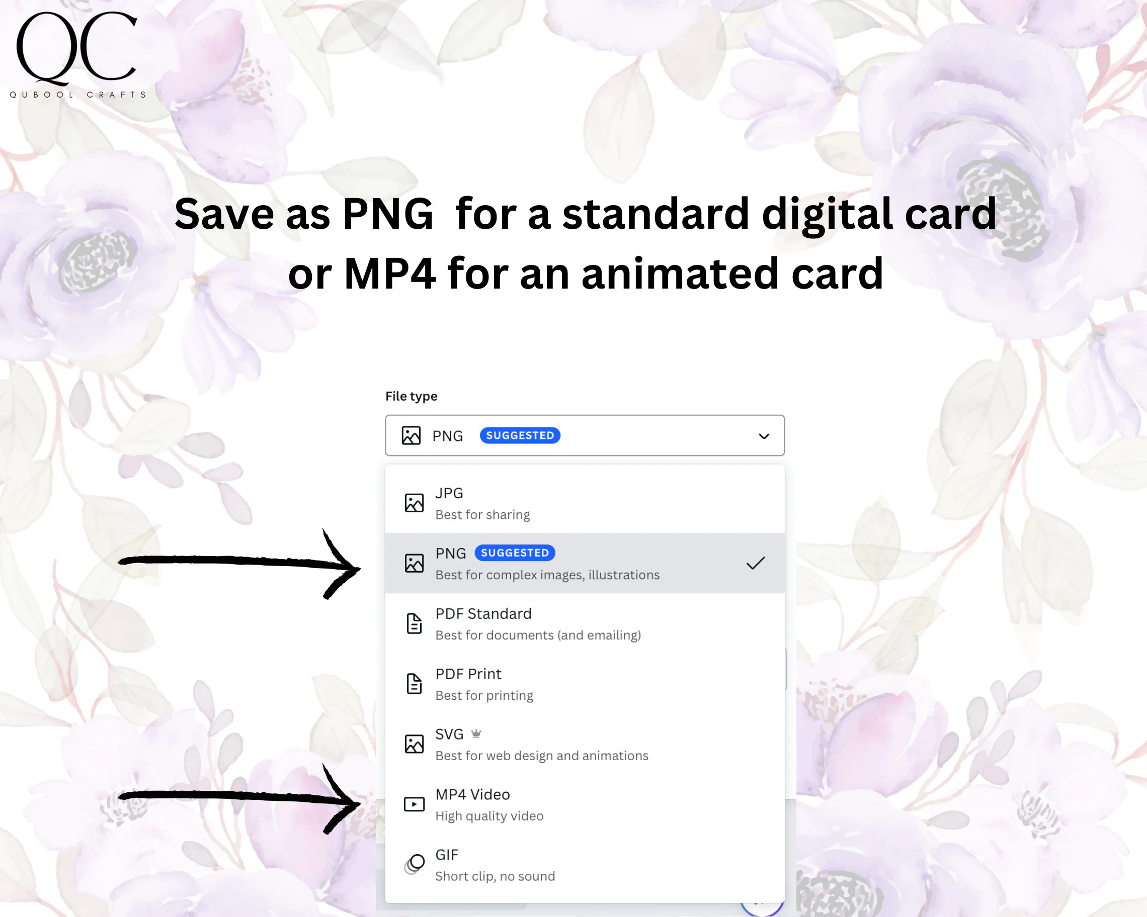 Animated Muslim Wedding Invitation: Floral Lavender Walima Nikkah Card (Digital Download) - image 4