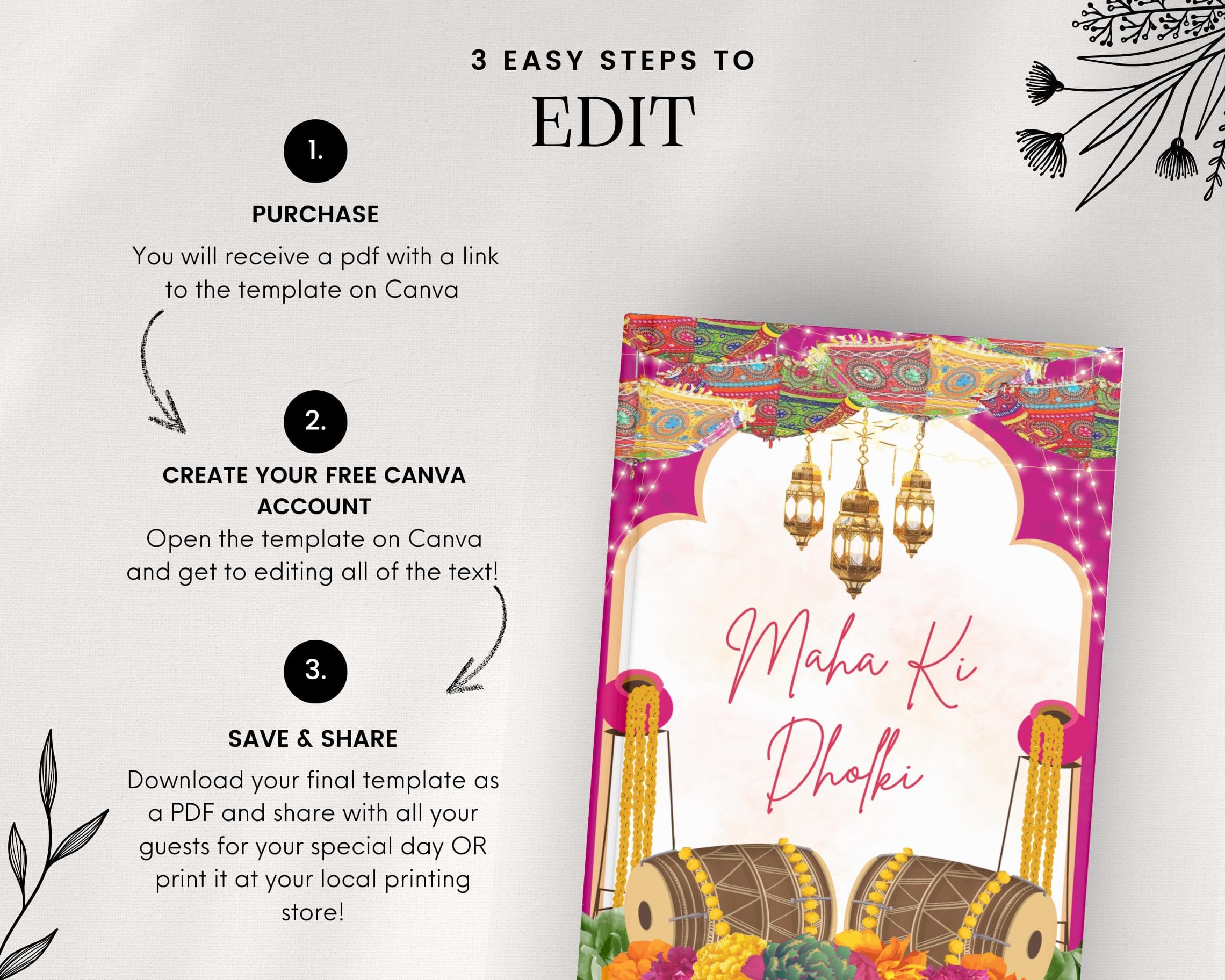 Modern Dholki Song Book, Mayoun Mehndi, Desi Template (Digital Download) - image 5