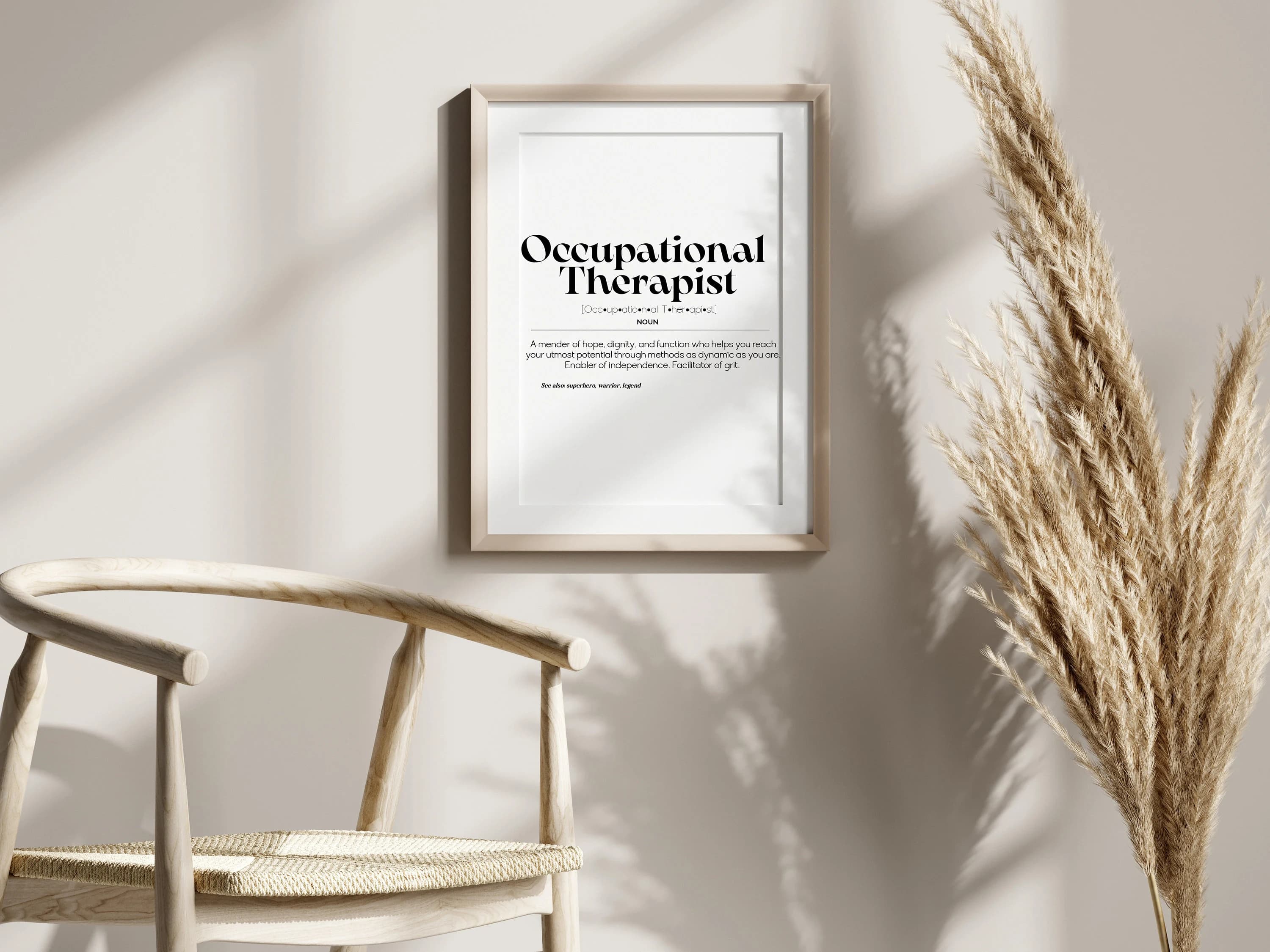 Occupational Therapist Definition Print, Graduation Gift (Digital Download) - image 4