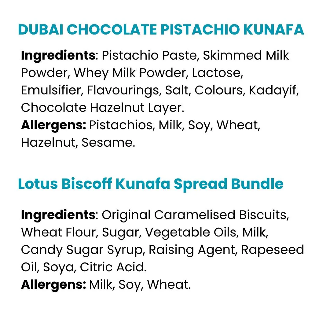Dubai Chocolate & Lotus Biscoff Kunafa Spread Bundle - image 5