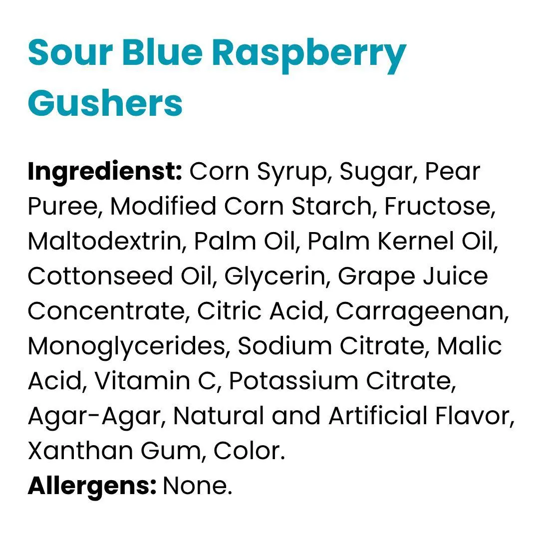 Sour Blue Raspberry Gushers - ChamoyGuysUK - image 4